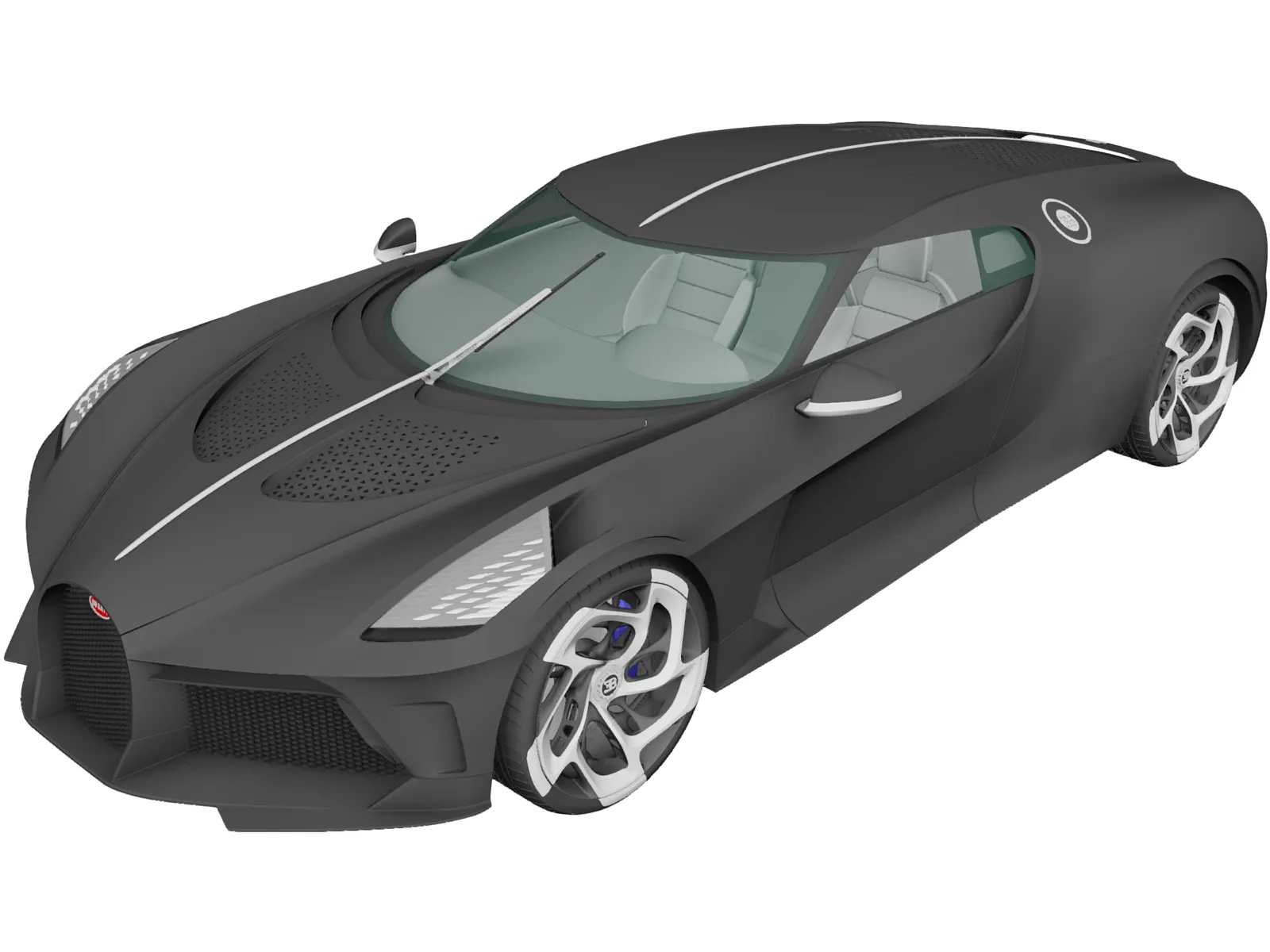 Bugatti La Voiture Noire (2019) 3D Model main preview