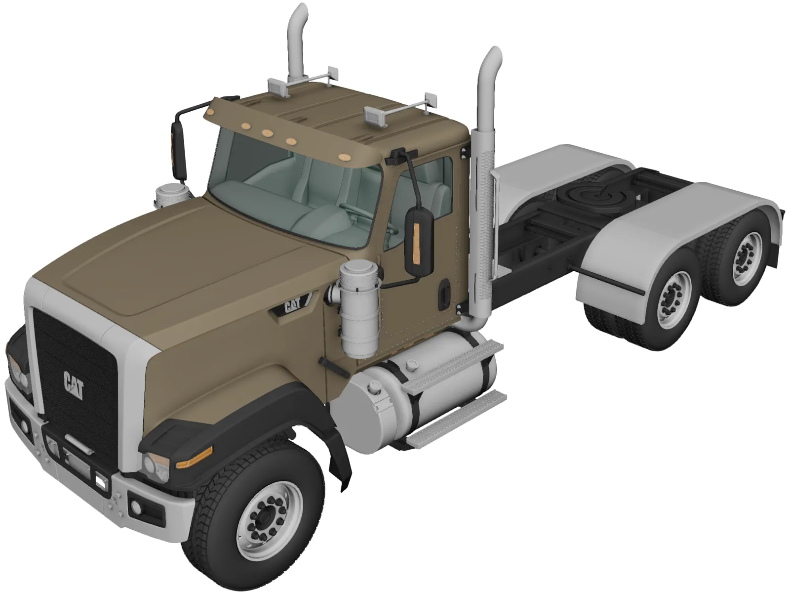 Caterpillar CT680 Tractor (2015) 3D Model main preview