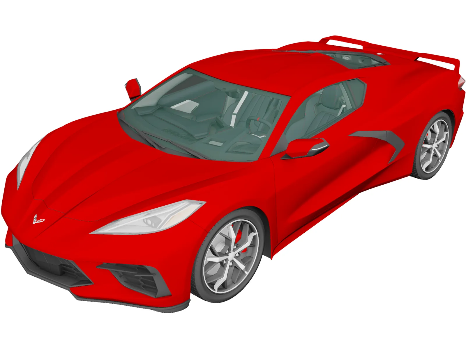 Chevrolet Corvette C8 Stingray (2020) 3D Model main preview