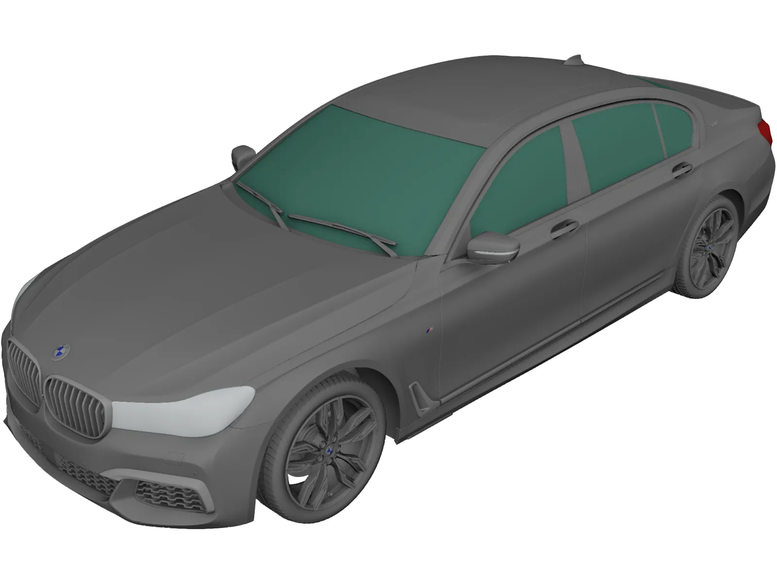 BMW M760Li [G12] (2017) 3D Model main preview