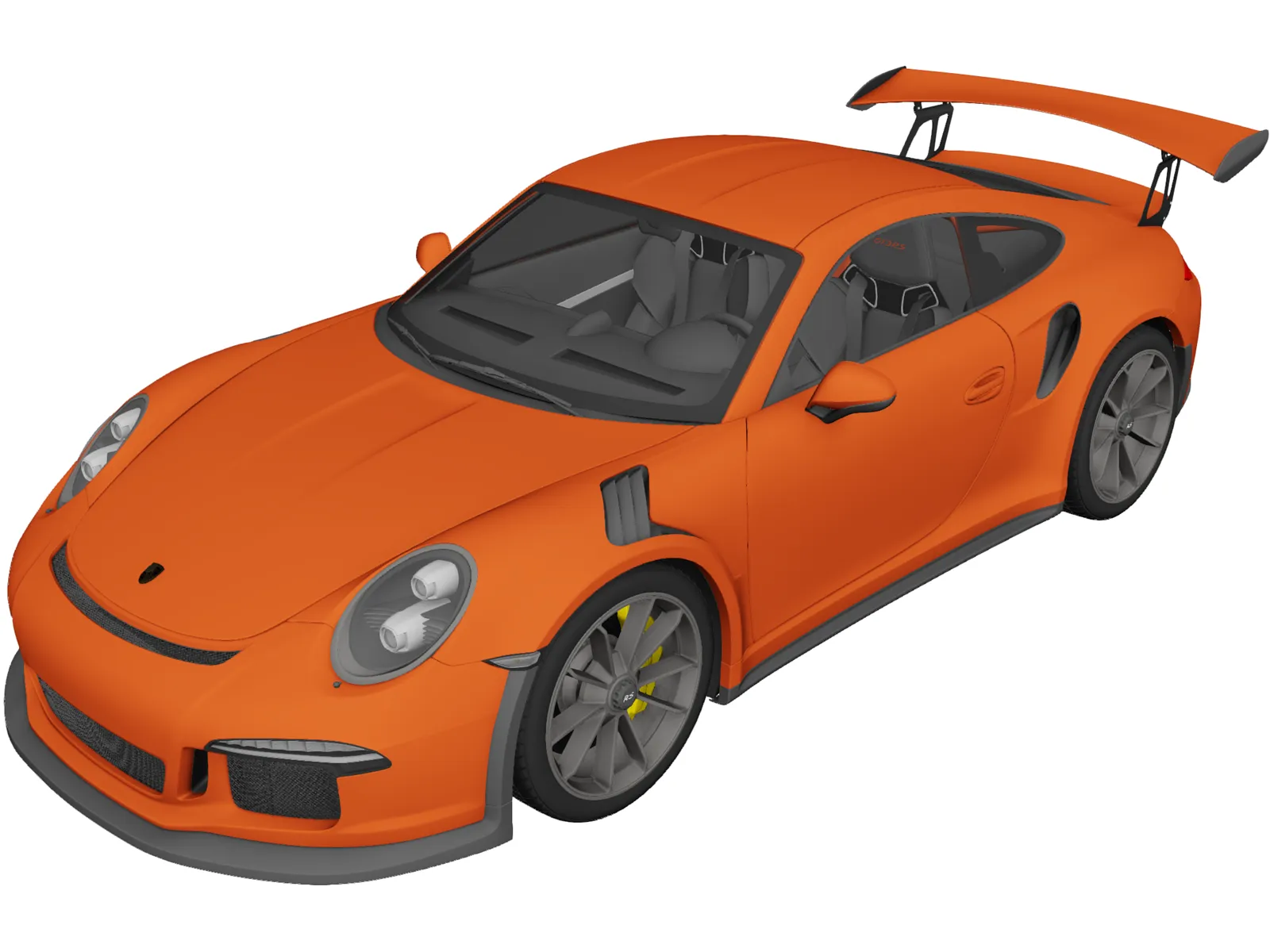 Porsche 911 GT3 RS (2016) 3D Model main preview