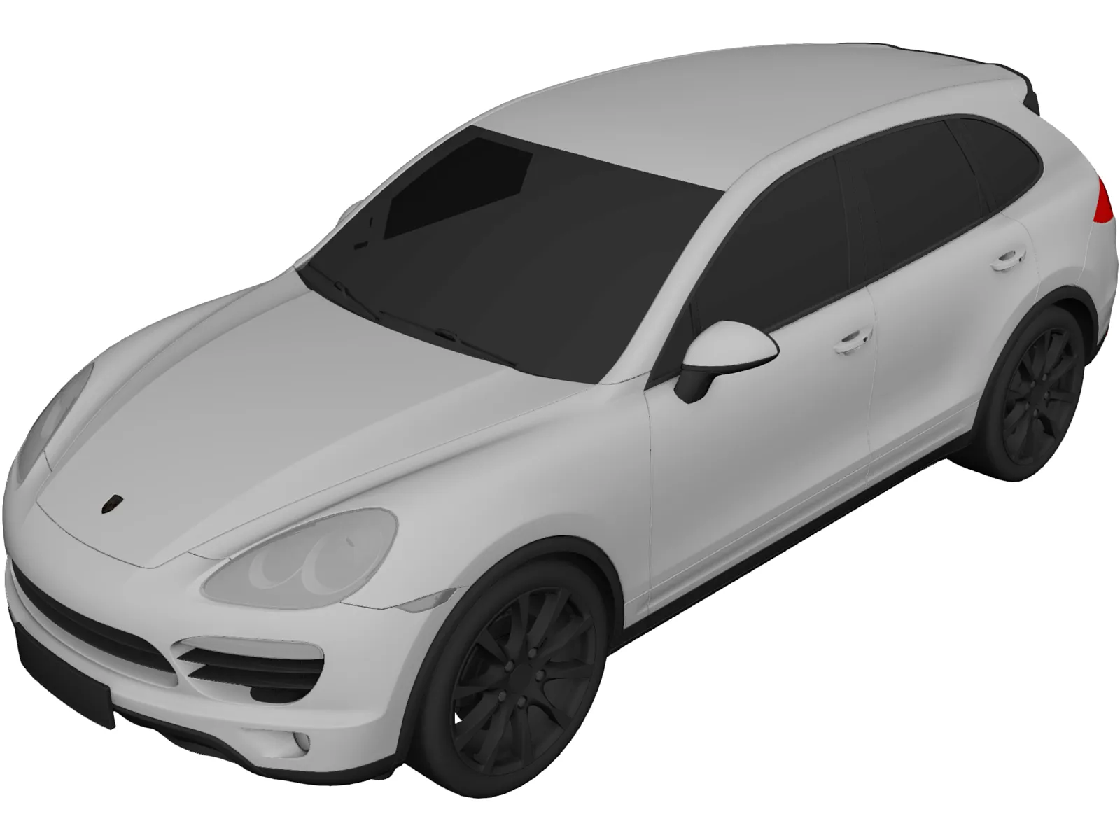Porsche Cayenne Hybrid (2011) 3D Model main preview