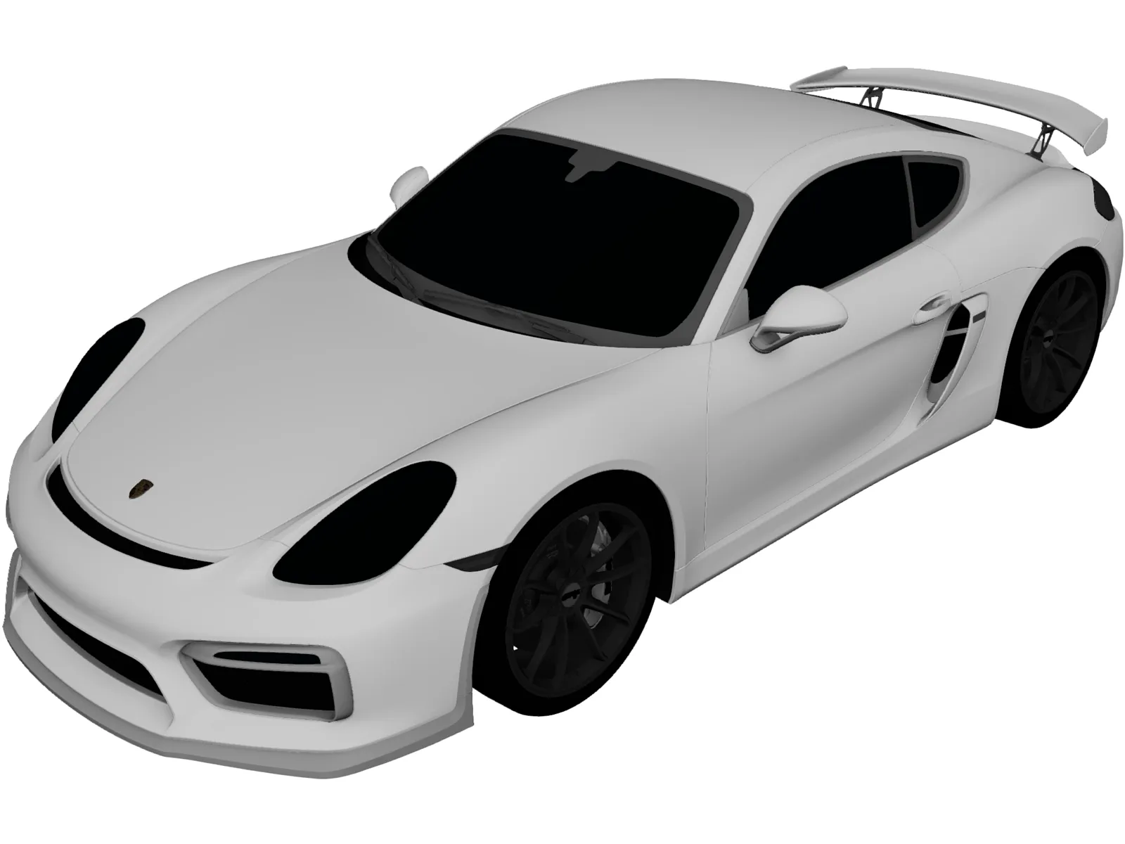 Porsche Cayman GT4 (2015) 3D Model main preview