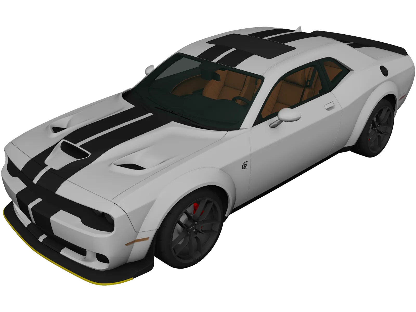 Dodge Challenger SRT Hellcat (2018) 3D Model main preview