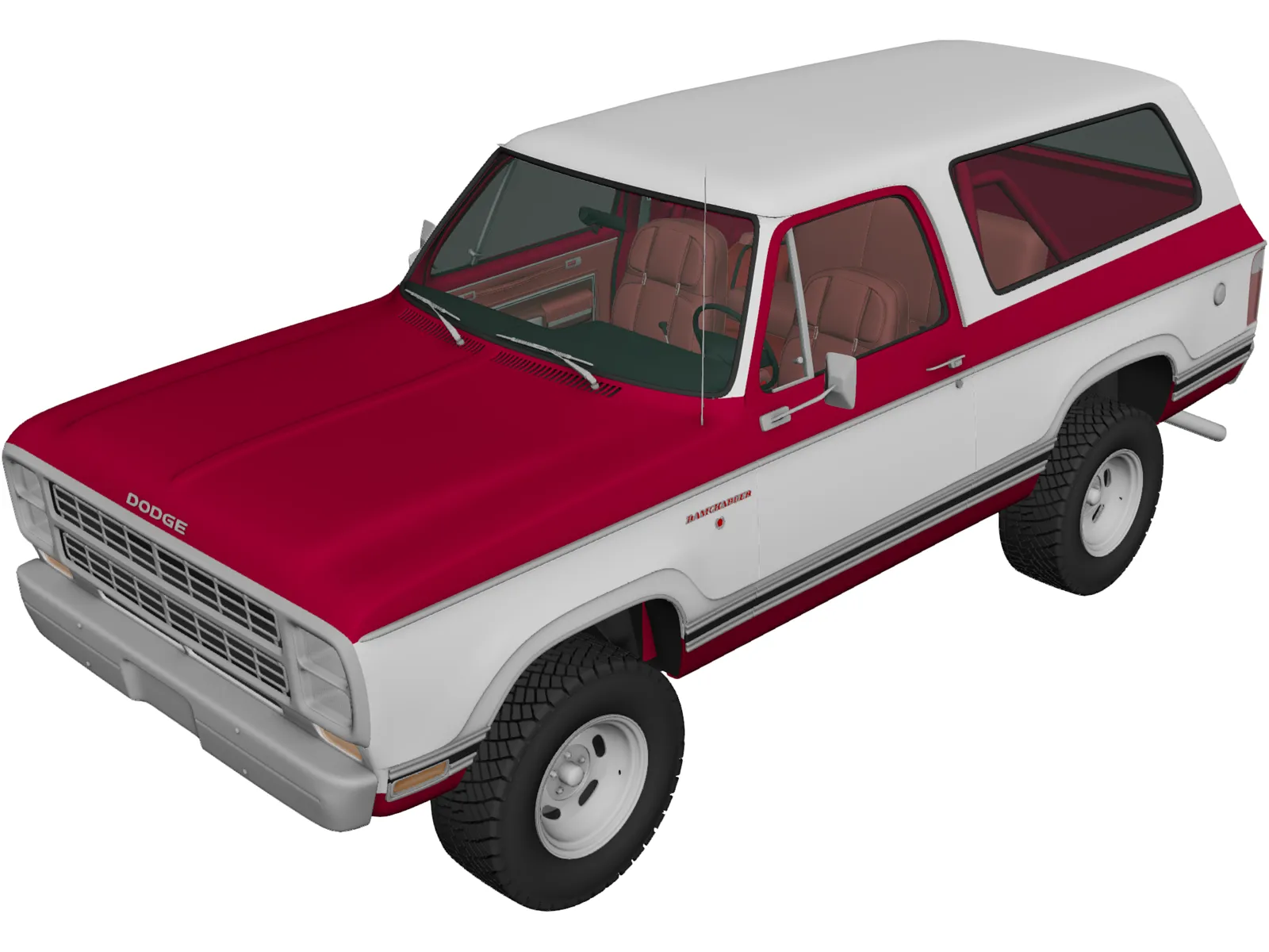 Dodge Ramcharger (1979) 3D Model main preview