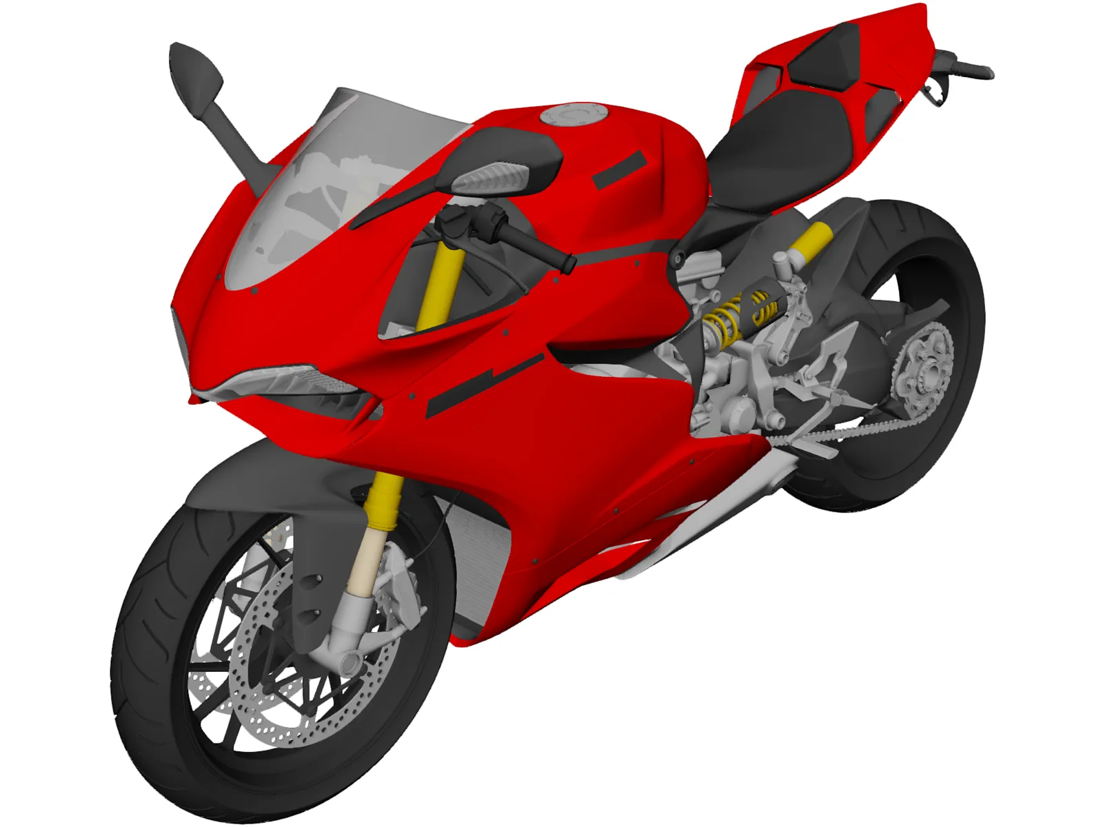 Ducati 1199 Panigale (2012) 3D Model main preview