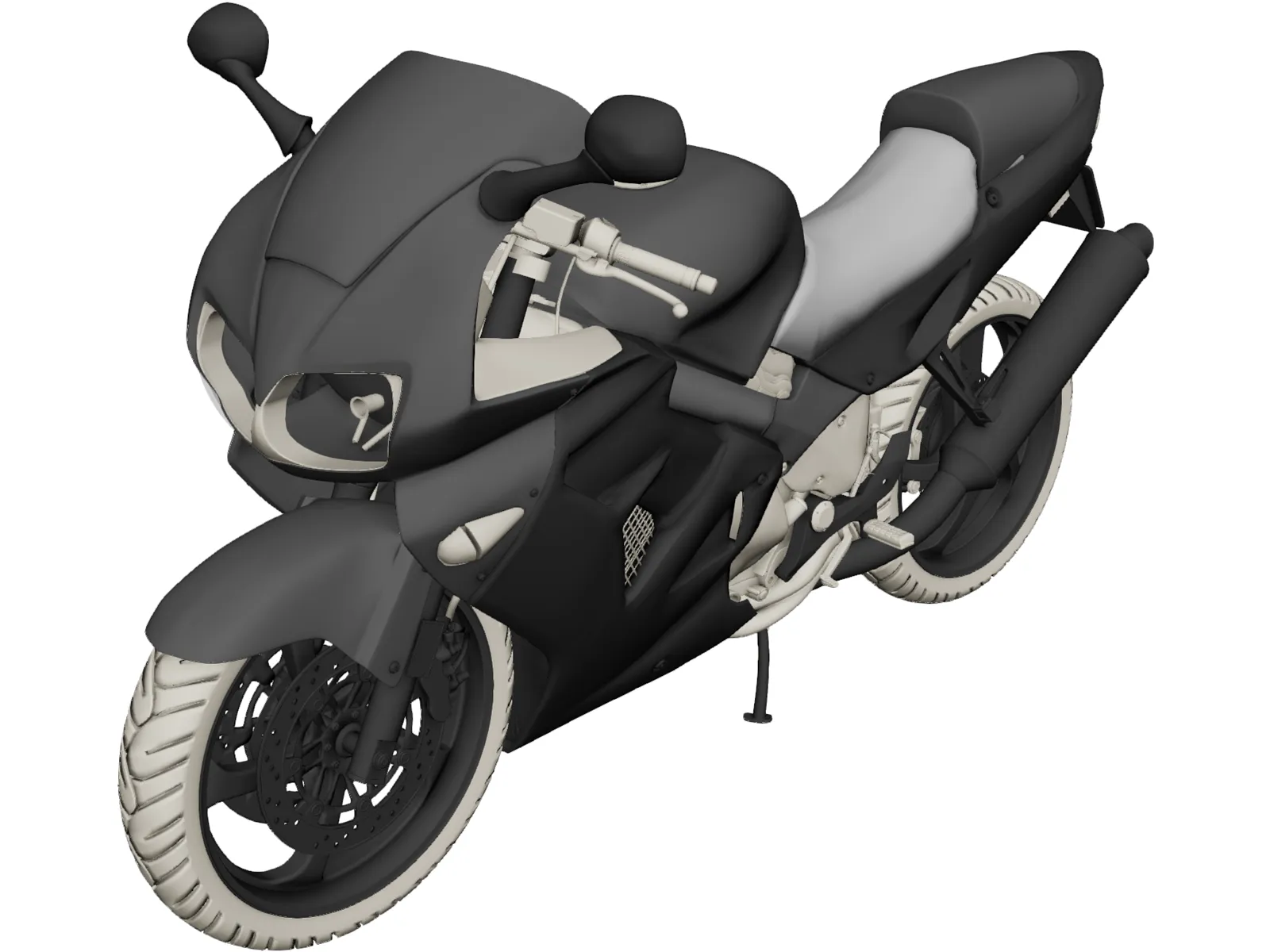 Honda VFR 800 Interceptor (1998) 3D Model main preview