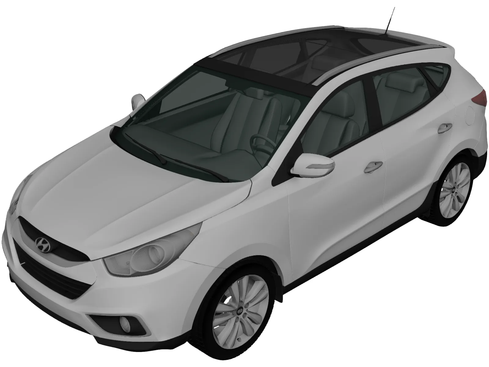 Hyundai ix35 (2011) 3D Model main preview