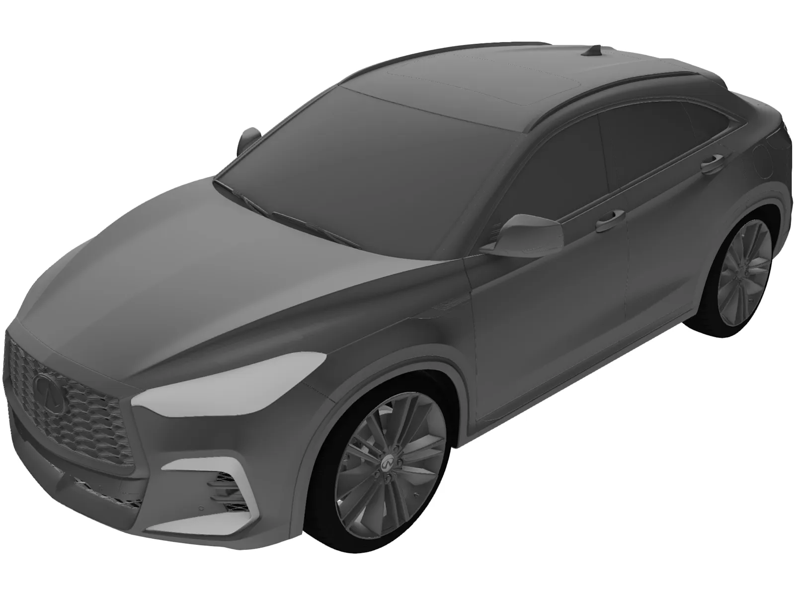 Infiniti QX55 (2022) 3D Model main preview