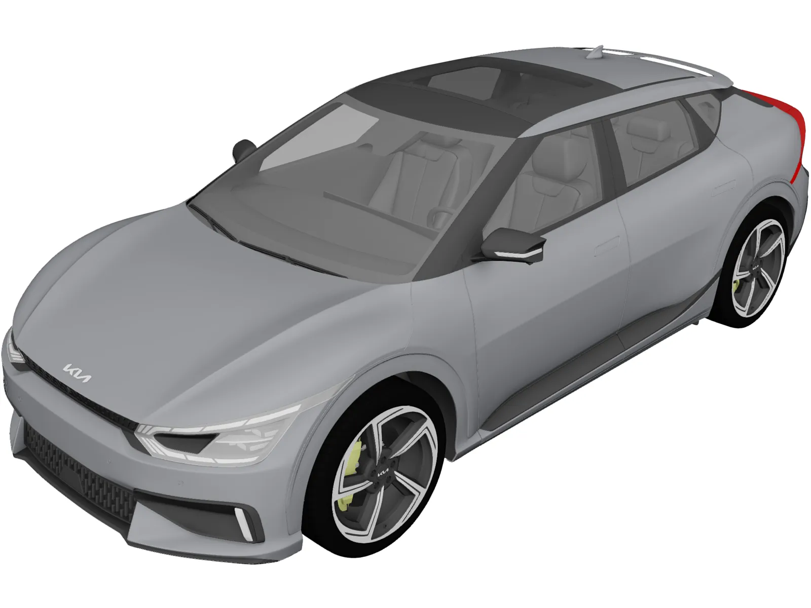 Kia EV6 GT (2022) 3D Model main preview