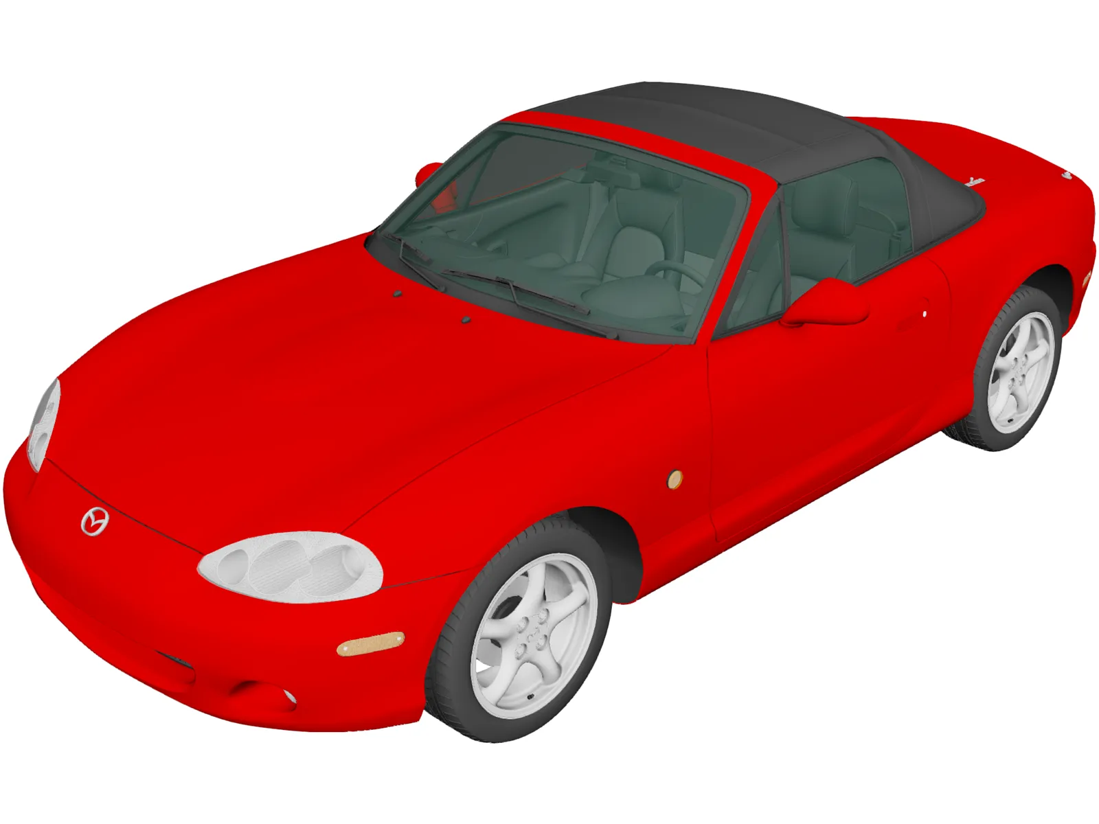 Mazda MX-5 Convertible (1998) 3D Model main preview