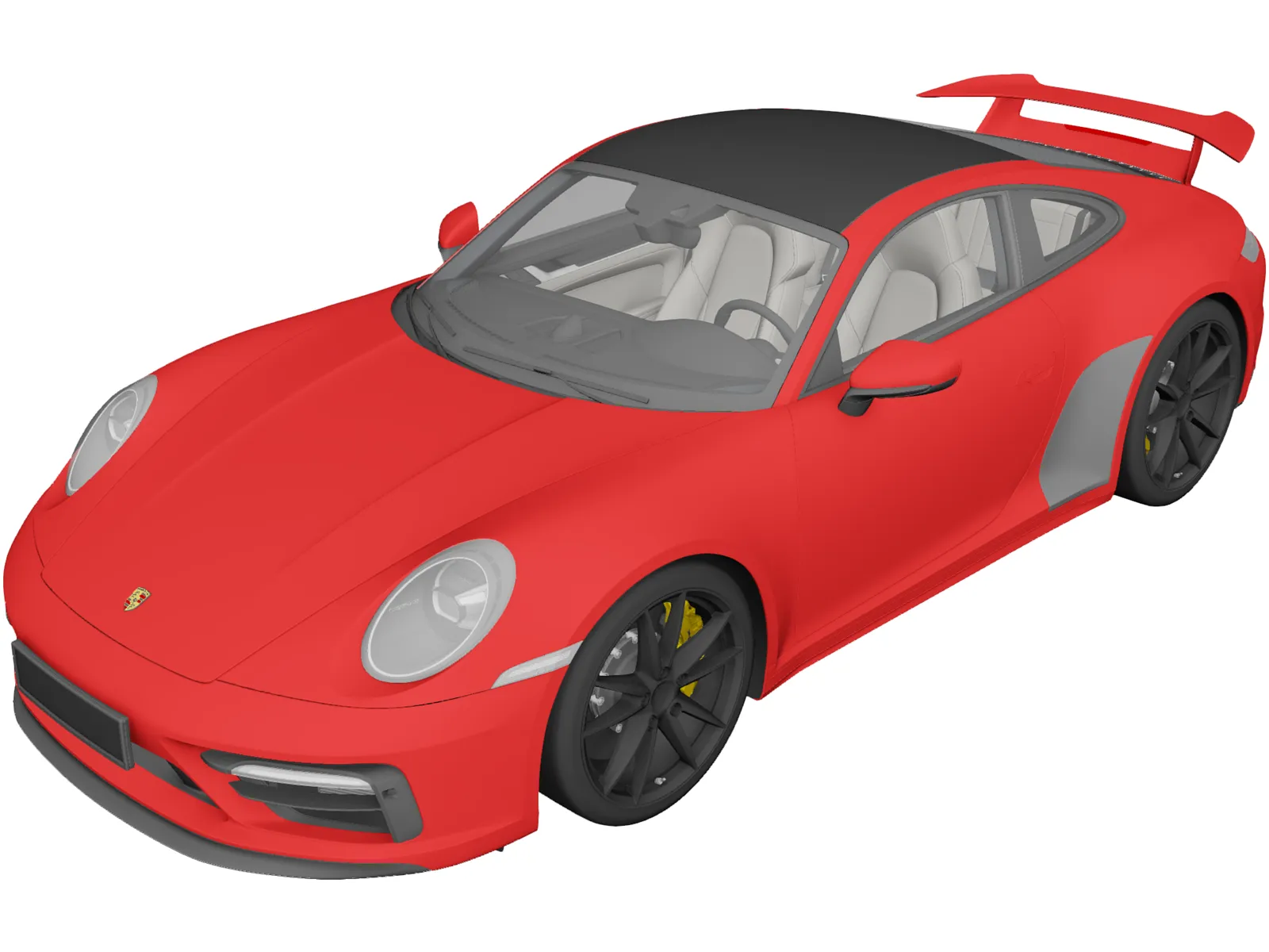 Porsche 911 Carrera S (2019) 3D Model main preview