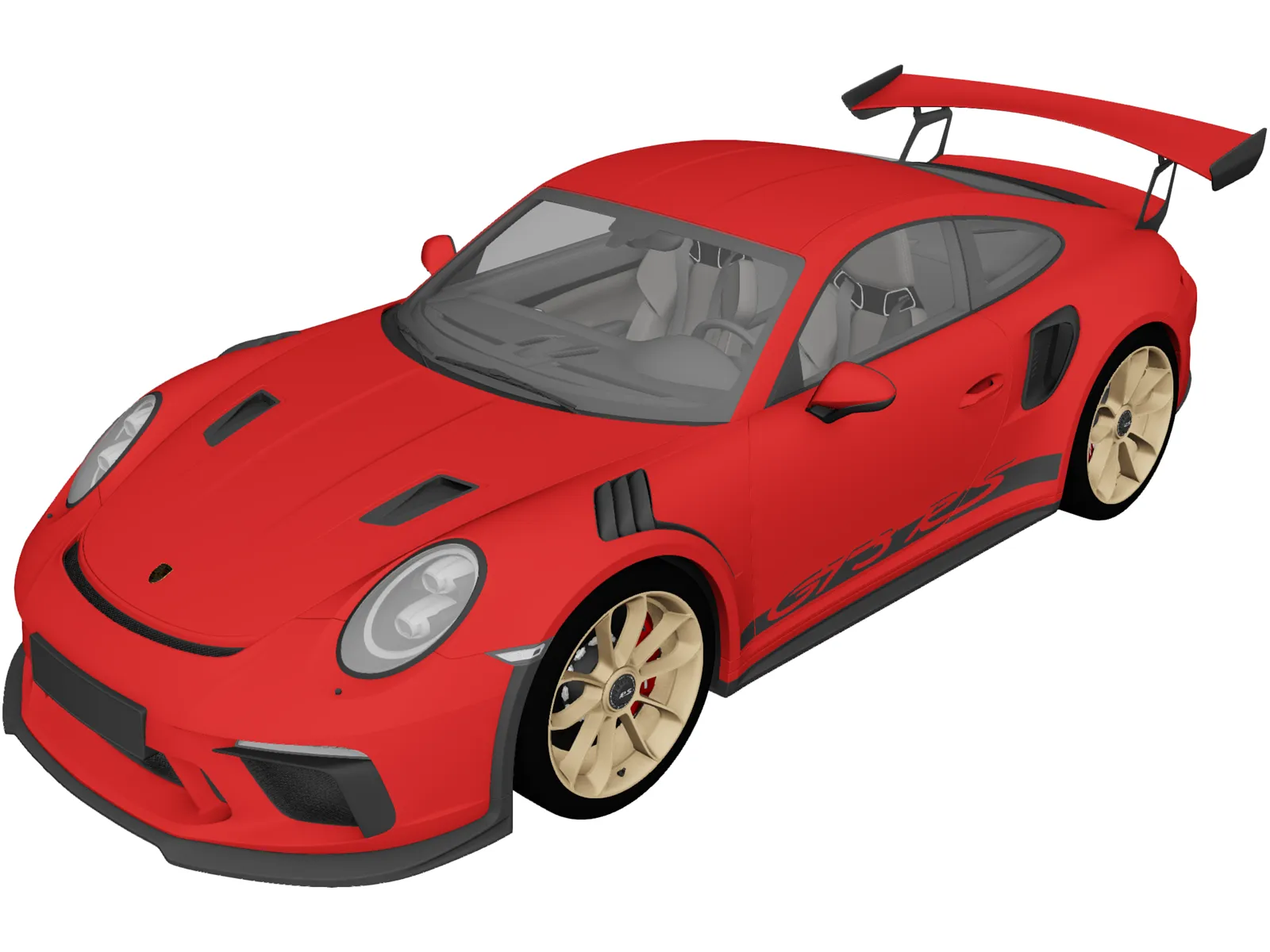 Porsche 911 GT3 RS (2019) 3D Model main preview