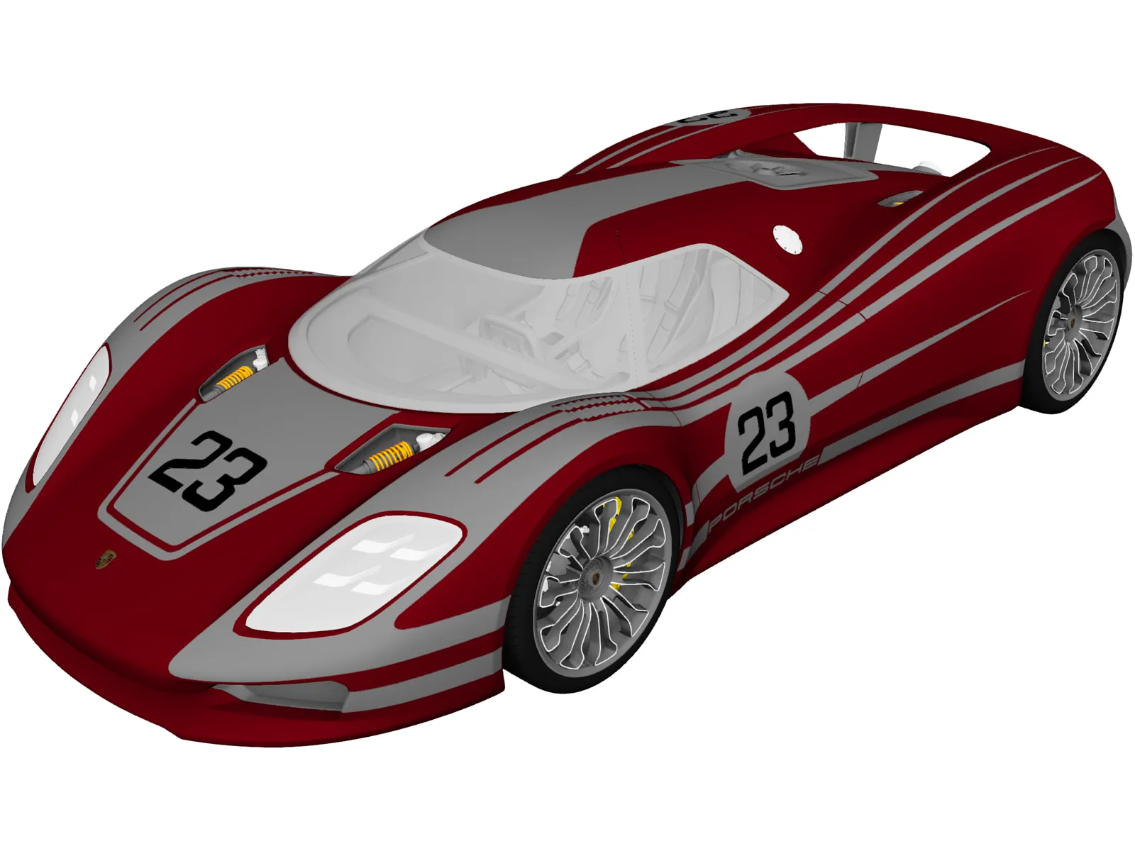 Porsche 917 Concept (2013) 3D Model main preview