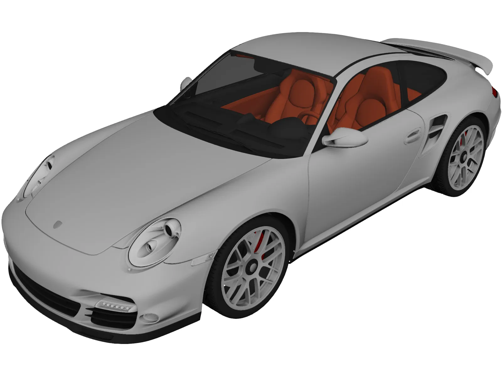 Porsche 911 Turbo (2010) 3D Model main preview