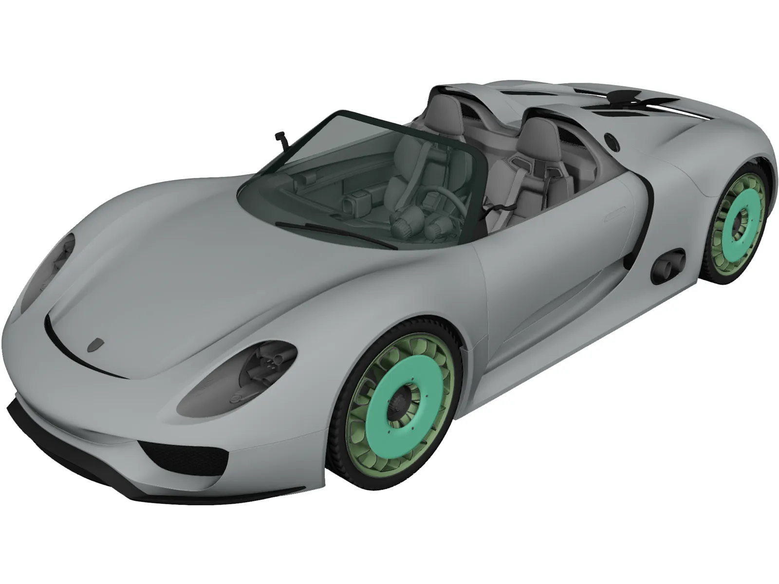 Porsche 918 Spyder (2011) 3D Model main preview
