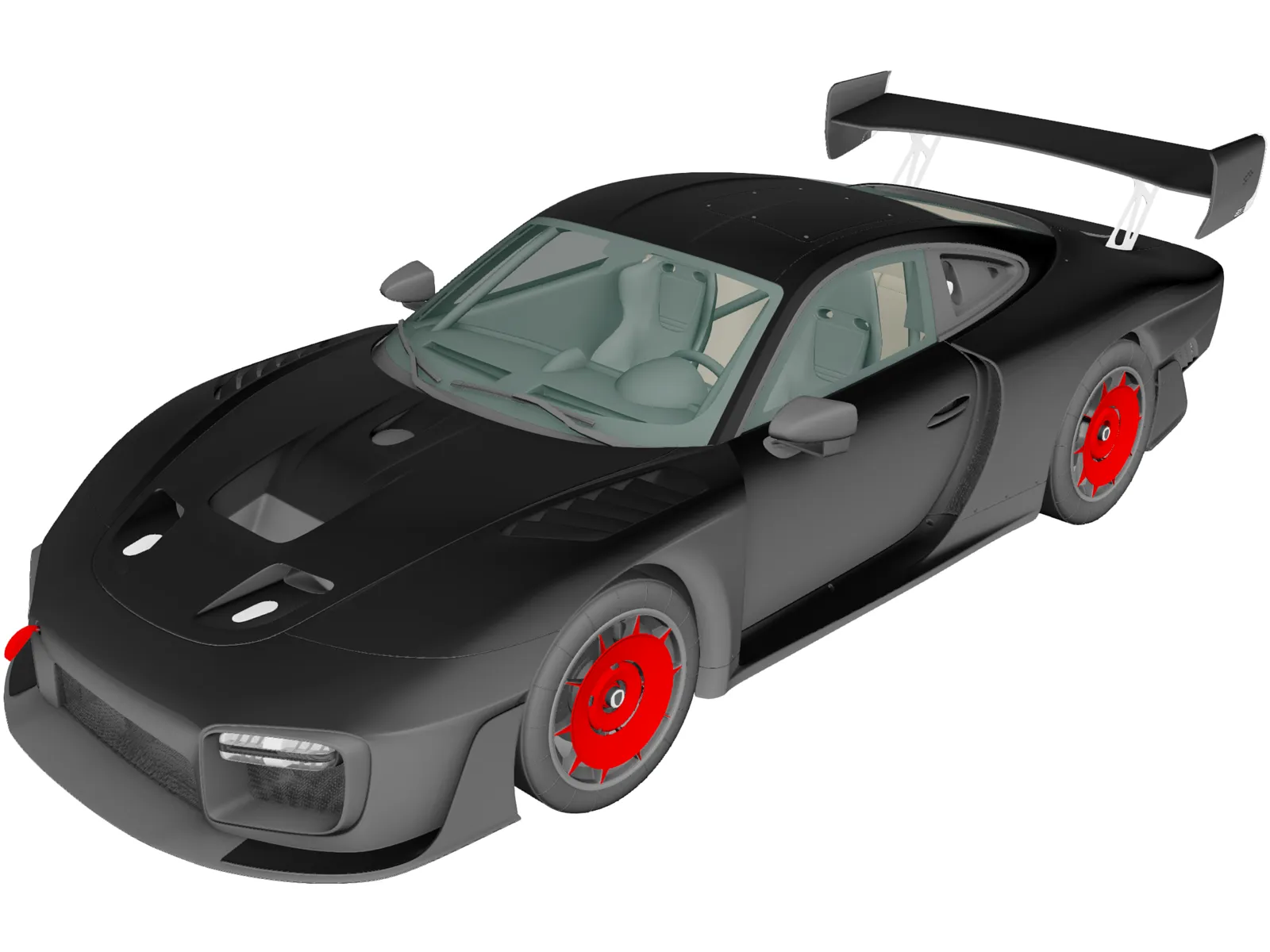 Porsche 935 Moby Dick (2019) 3D Model main preview