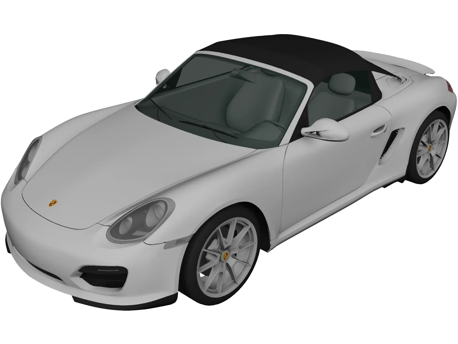 Porsche Boxster Spyder (2011) 3D Model main preview