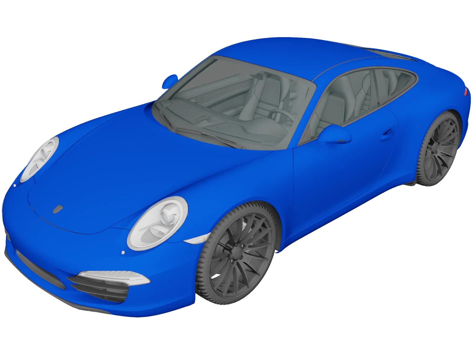 Porsche 911 Carrera (2017) 3D Model main preview