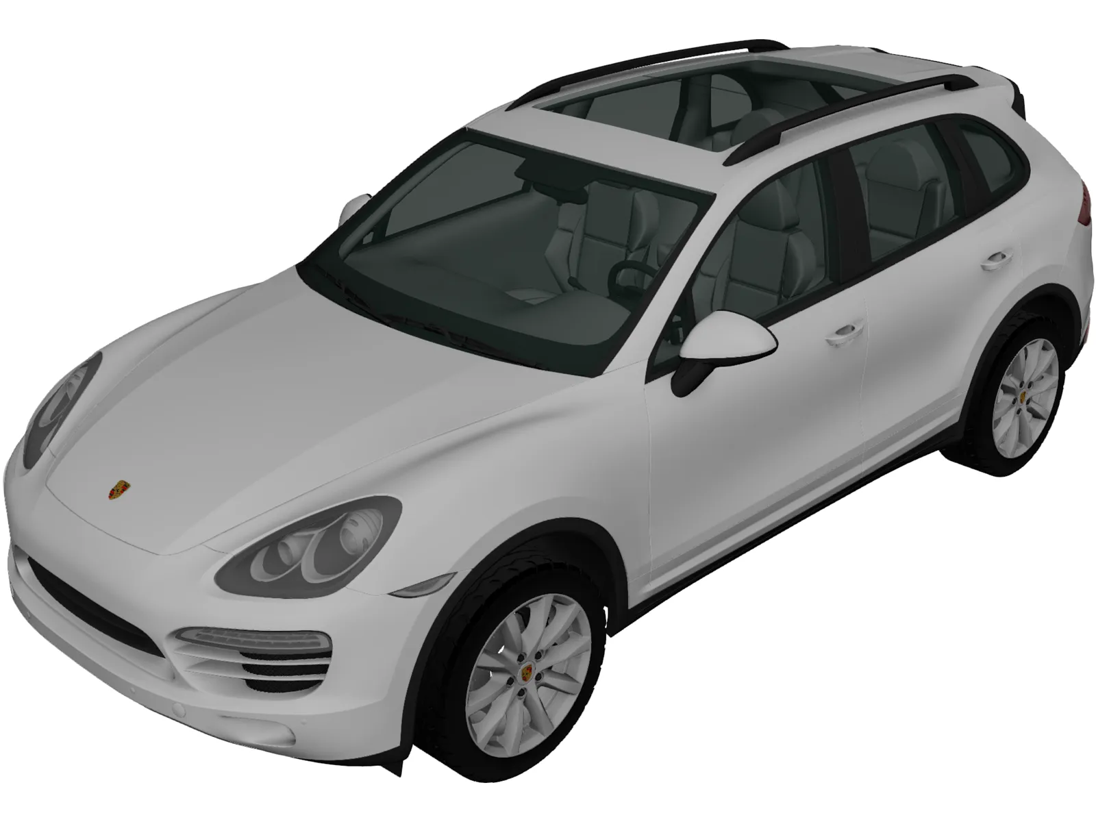Porsche Cayenne S Hybrid (2010) 3D Model main preview