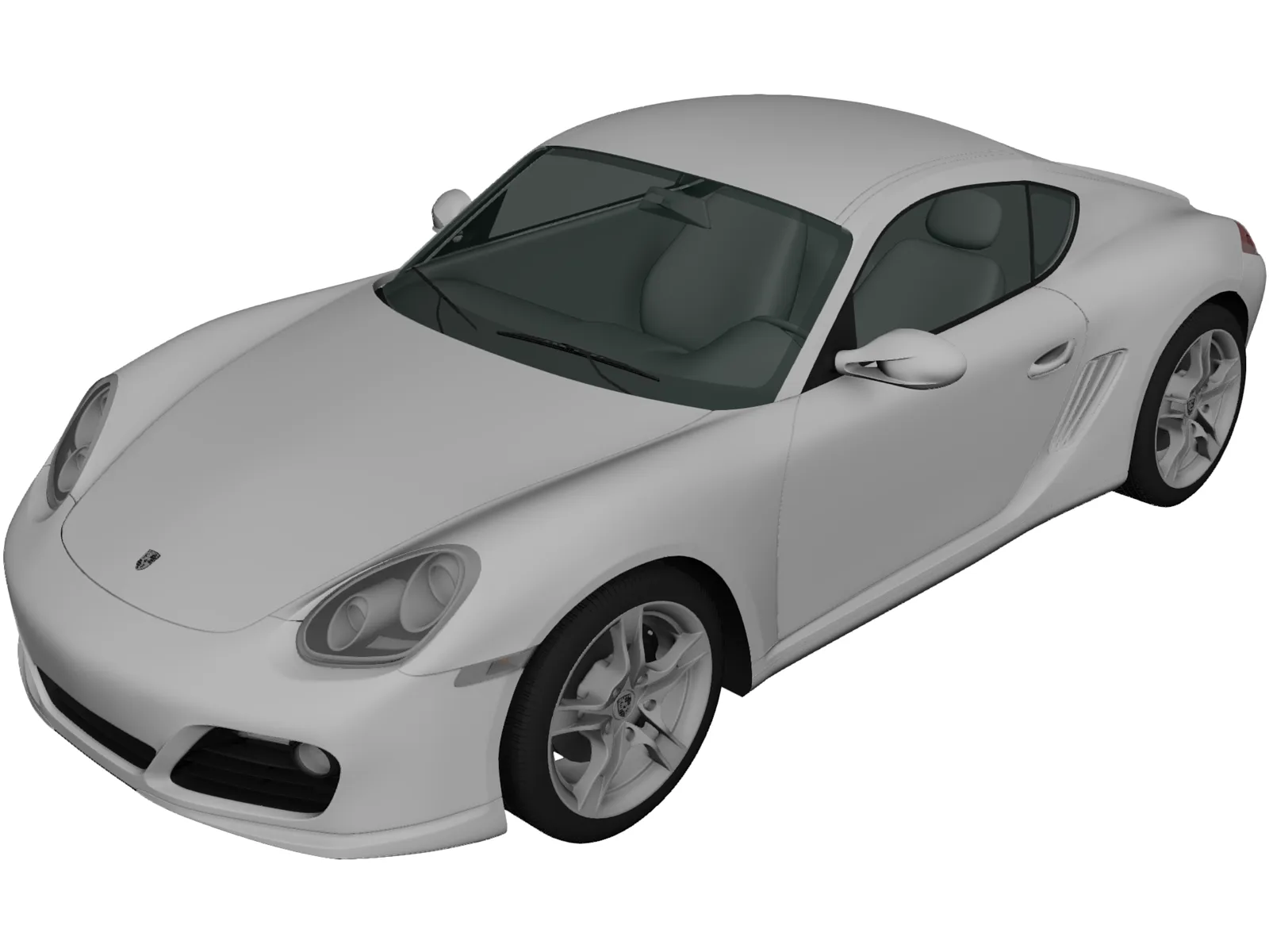 Porsche Cayman S (2011) 3D Model main preview