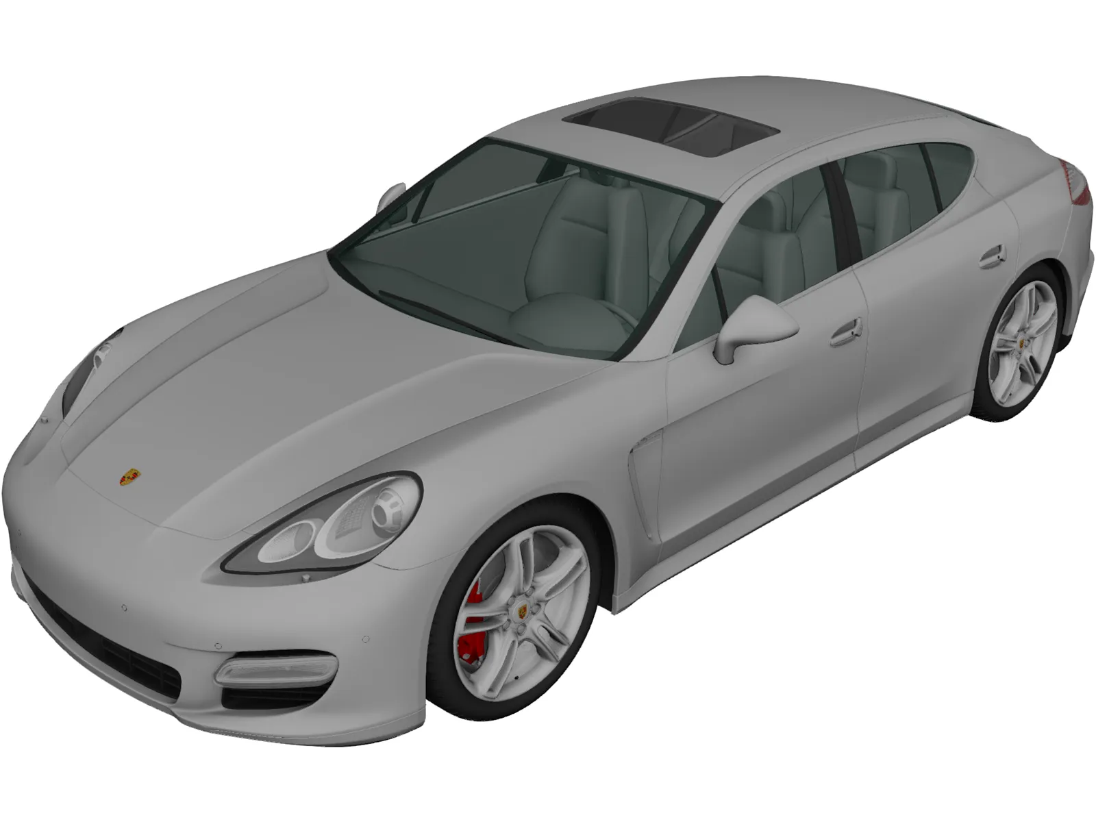 Porsche Panamera (2009) 3D Model main preview