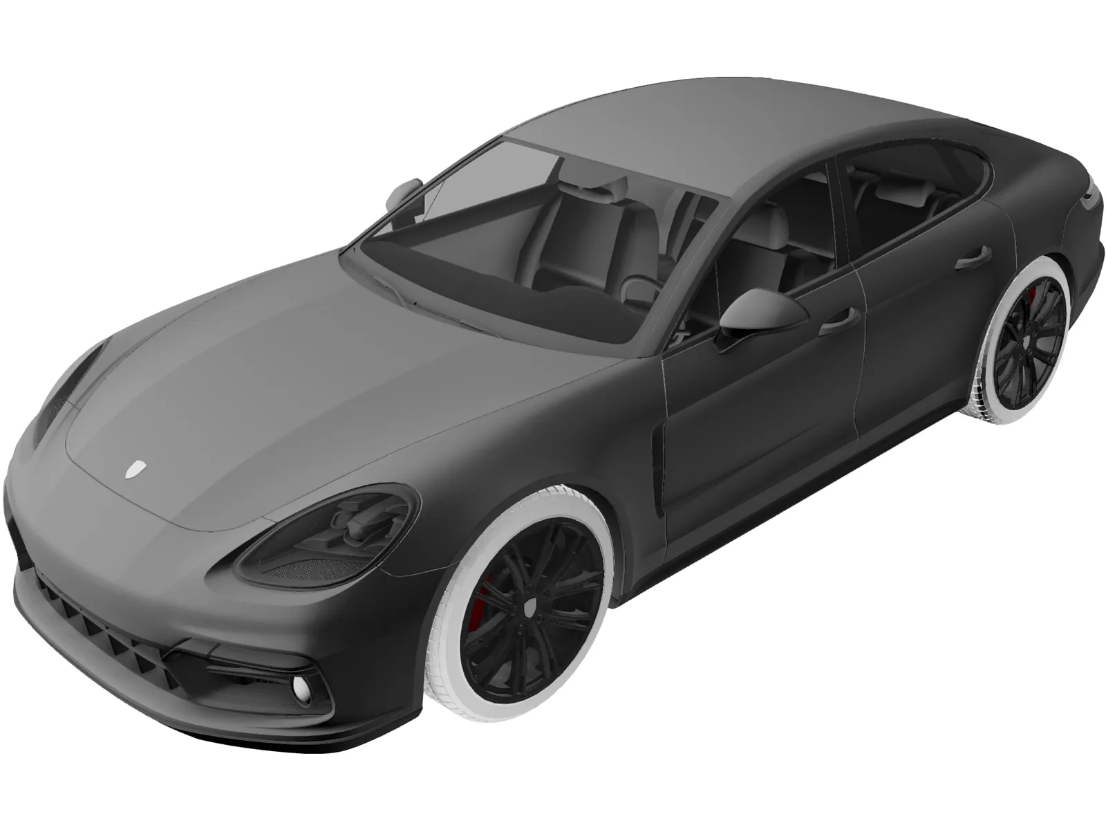 Porsche Panamera GTS (2019) 3D Model main preview