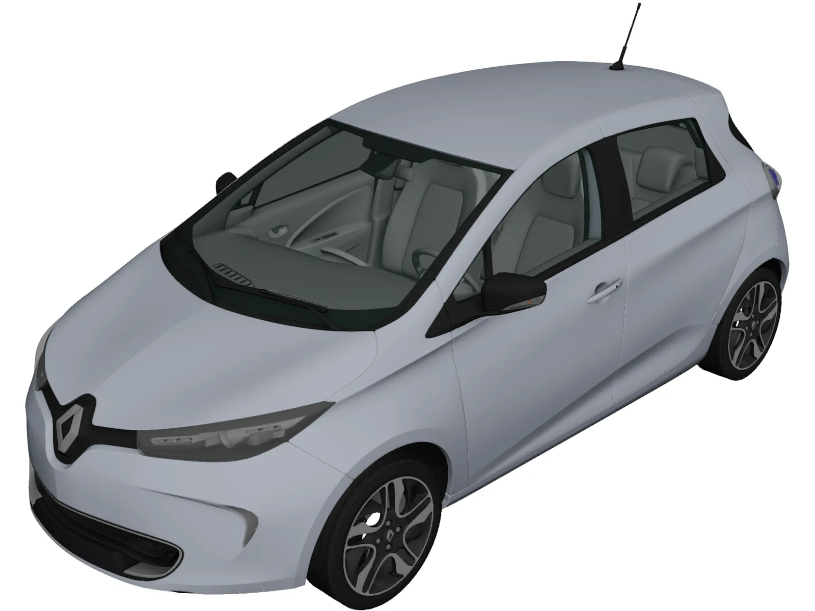 Renault ZOE (2013) 3D Model main preview