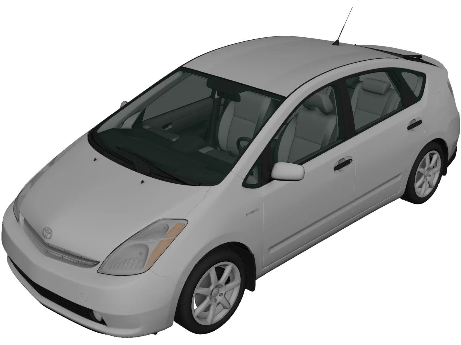 Toyota Prius (2003) 3D Model main preview