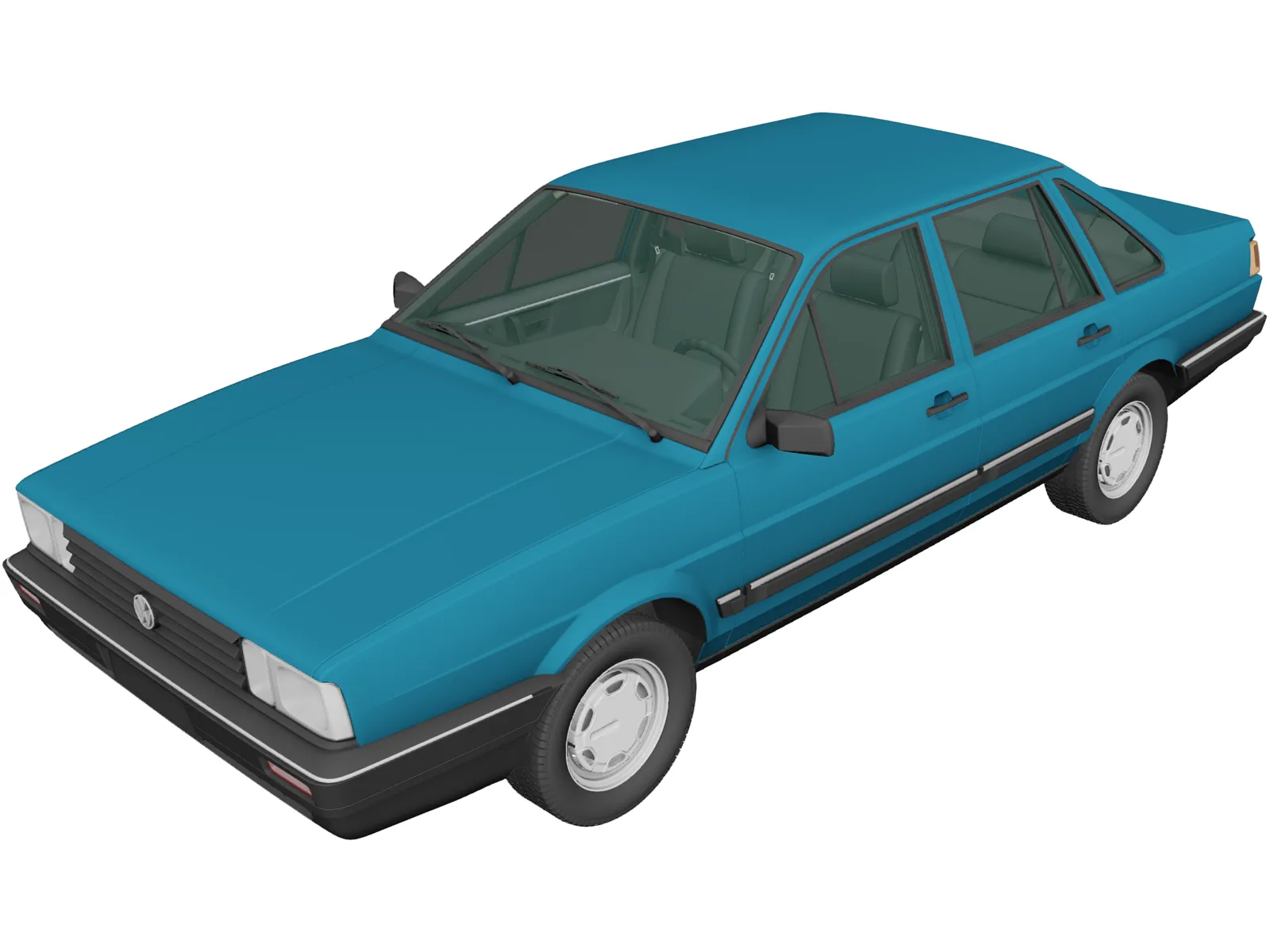 Volkswagen Santana (1985) 3D Model main preview