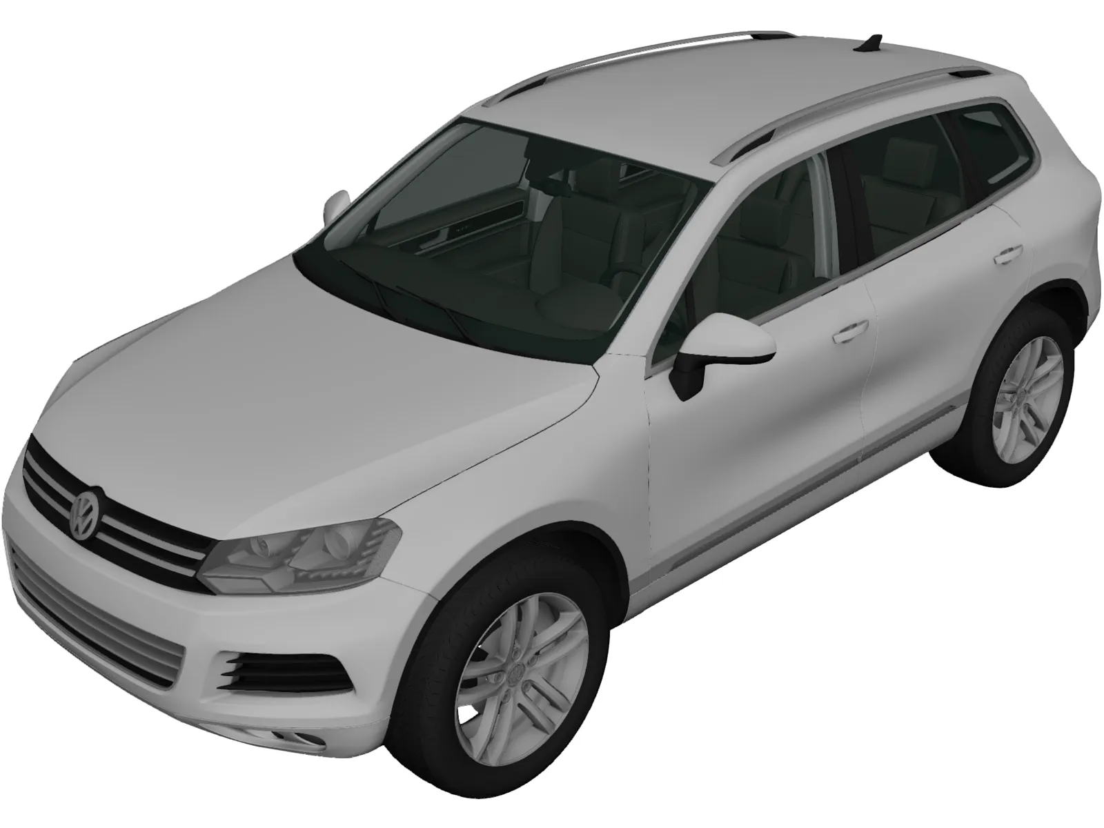 Volkswagen Touareg (2010) 3D Model main preview