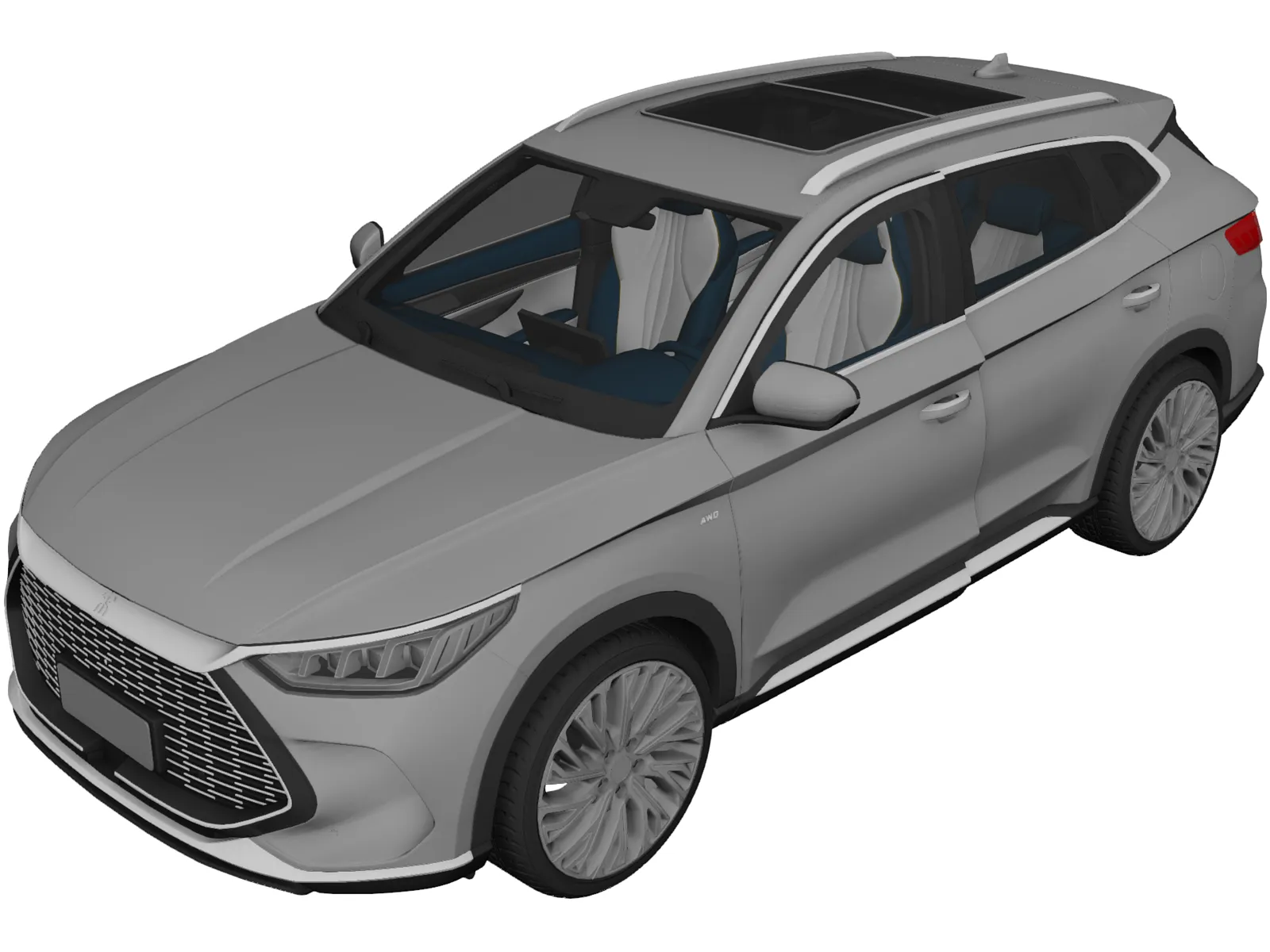 BYD Song Plus 3D Model main preview