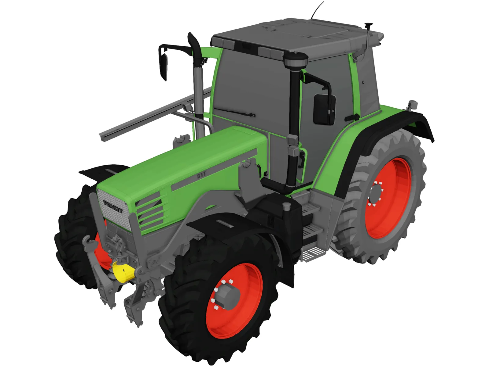 Fendt 500 Favorit 3D Model main preview