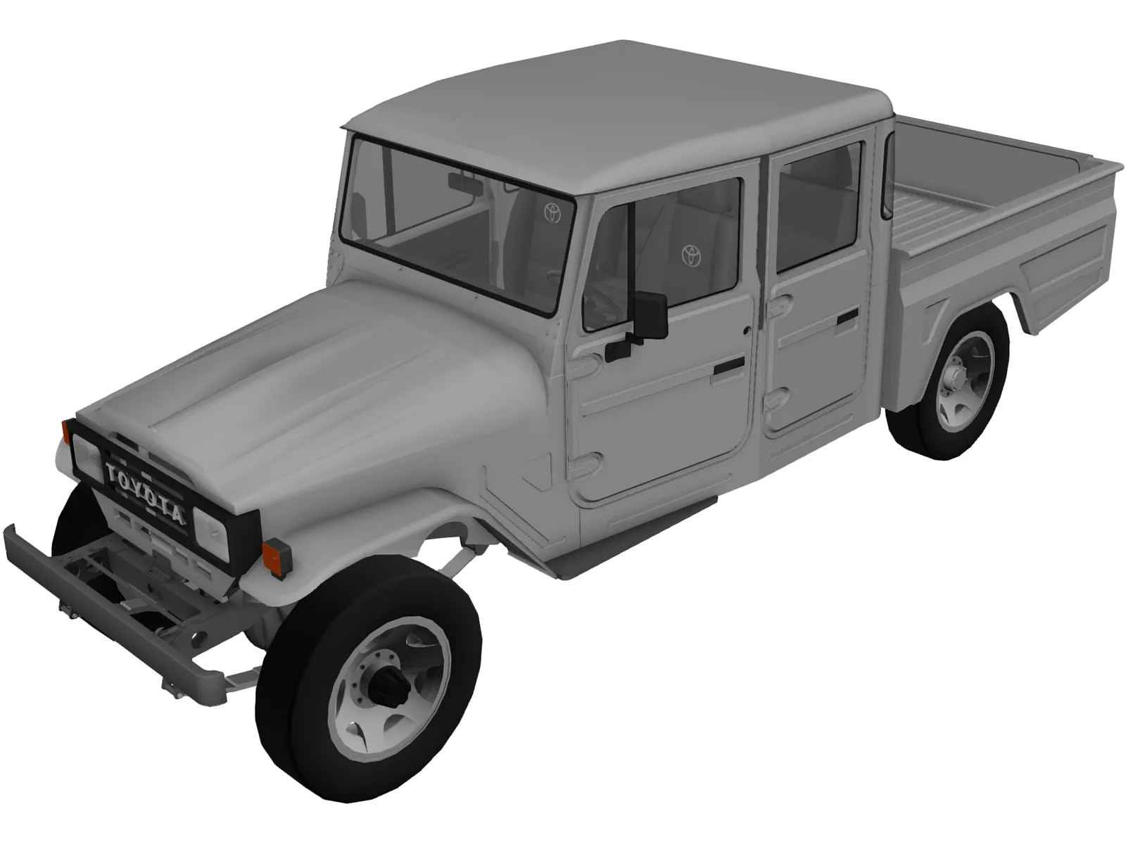 Toyota FJ Cruiser (2006) 3D Model main preview