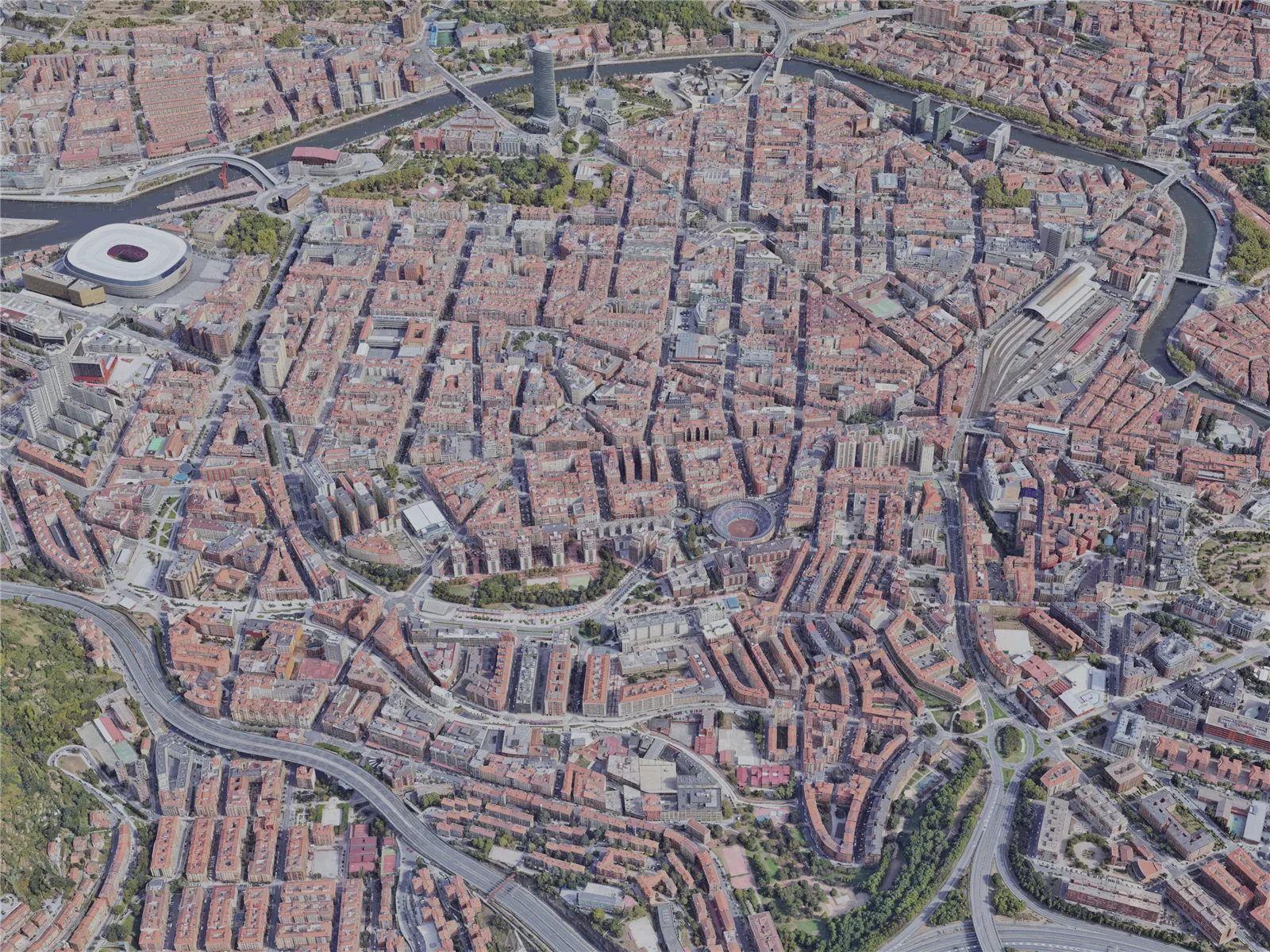 Bilbao City, Spain (2022) 3D Model main preview