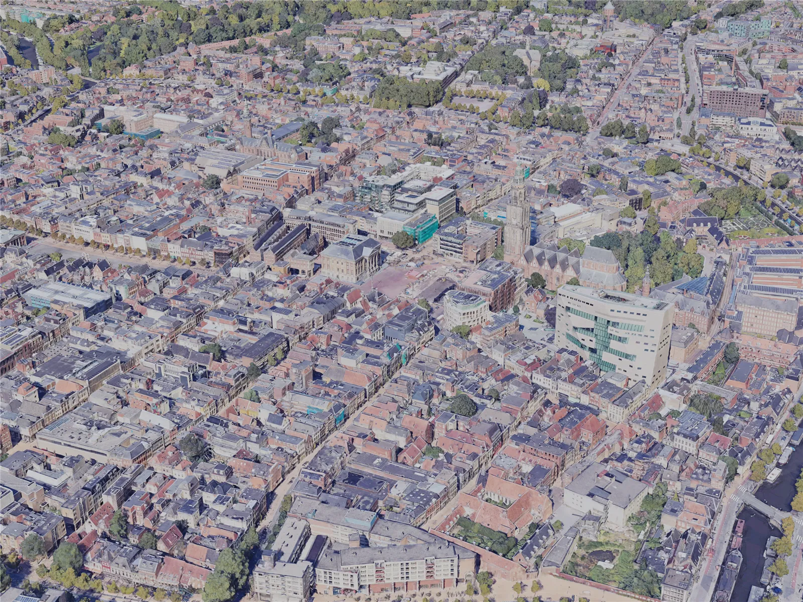 Groningen City, Netherlands (2023) 3D Model main preview