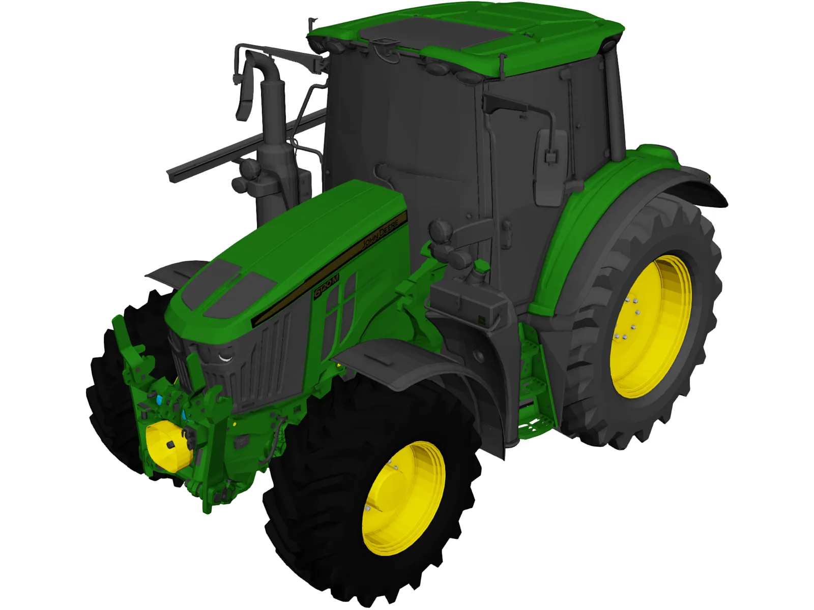 John Deere 6M Series 3D Model main preview