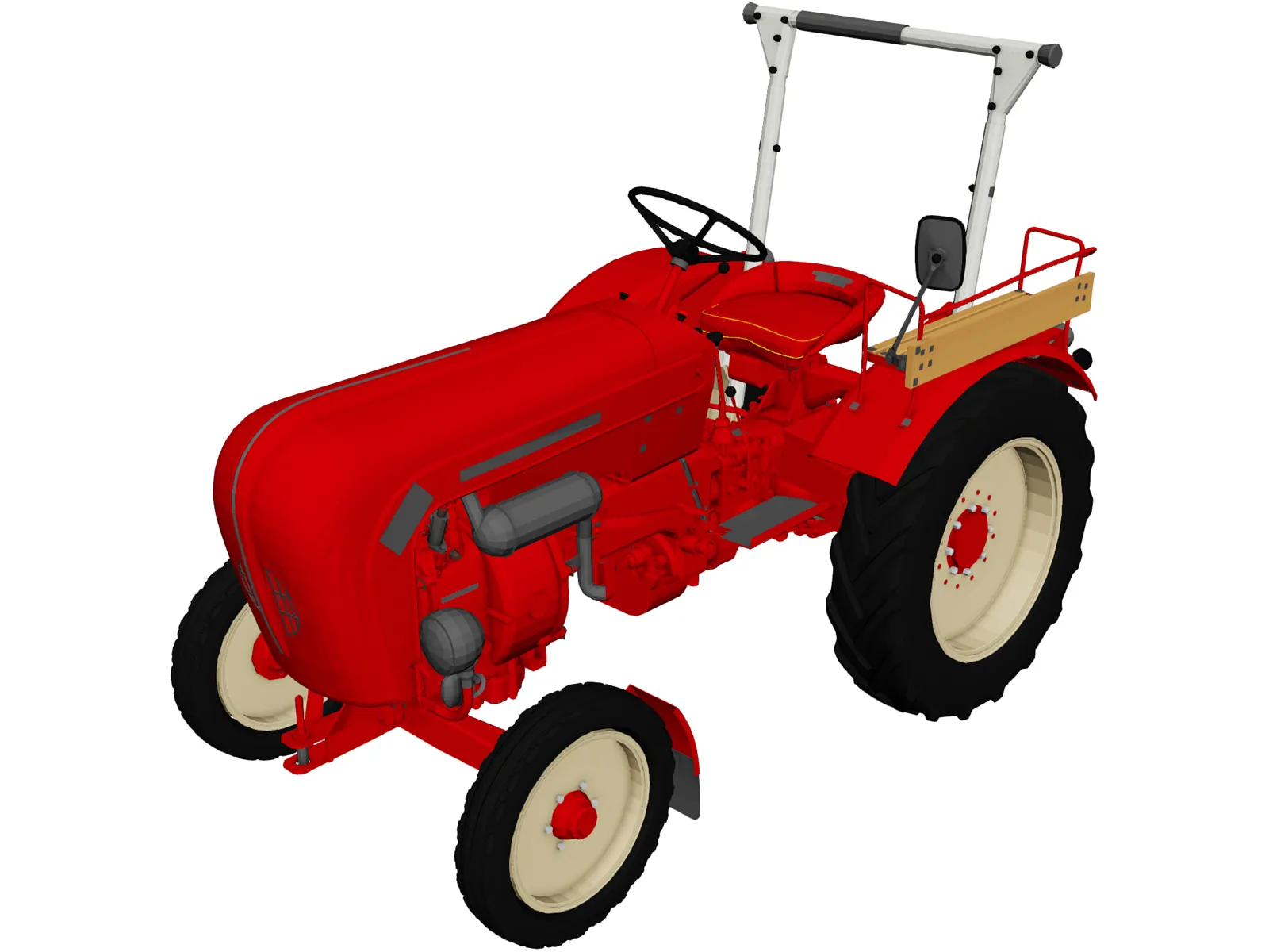 Porsche Diesel Junior 108 3D Model main preview