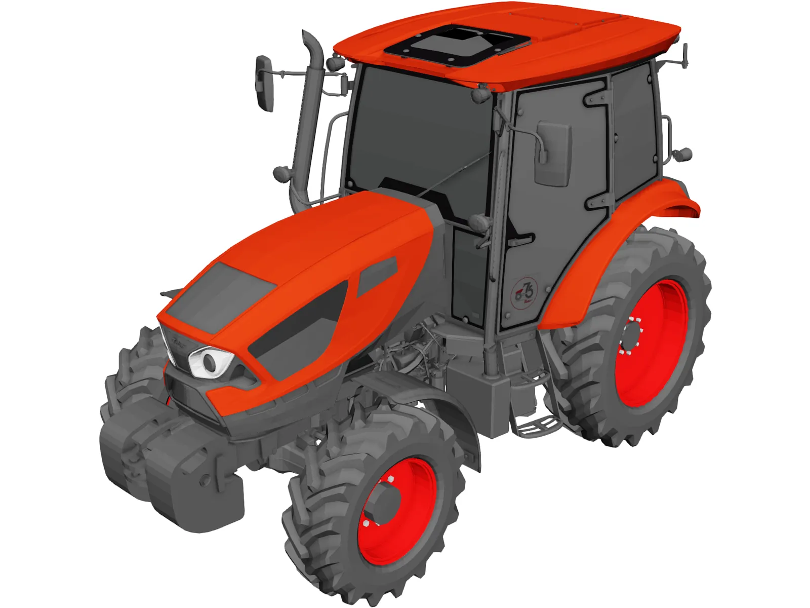Zetor Major CL 3D Model main preview