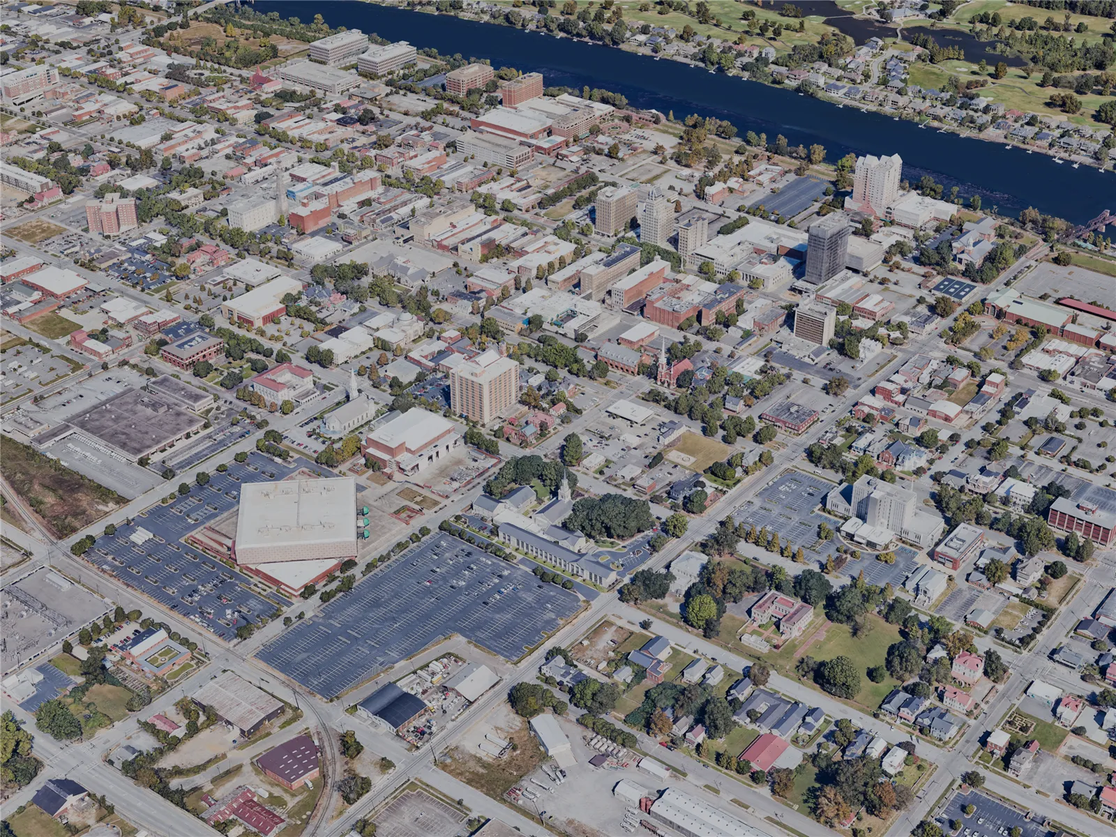 Augusta City, GA, USA (2023) 3D Model main preview