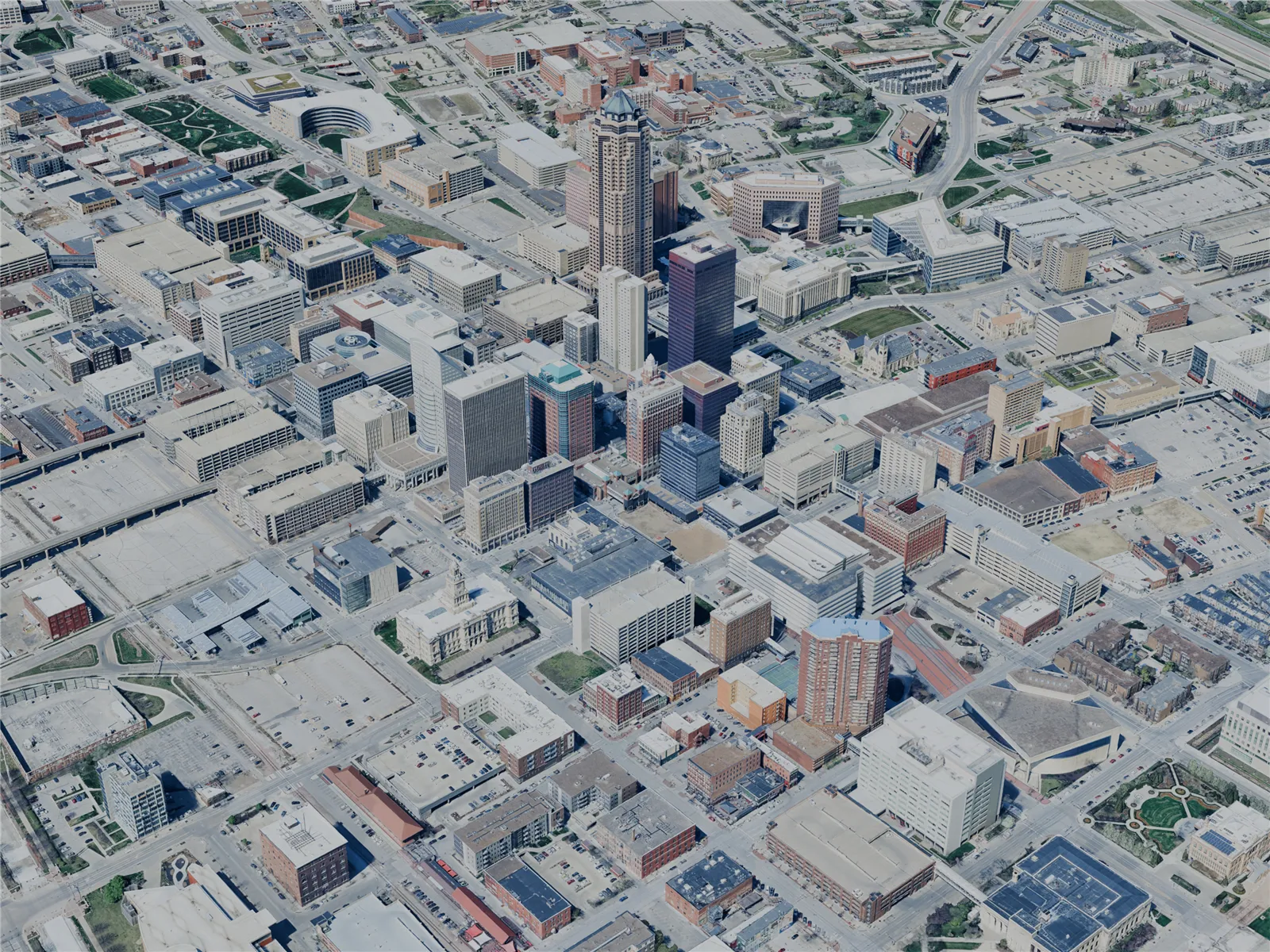 Des Moines City, IA, USA (2024) 3D Model main preview