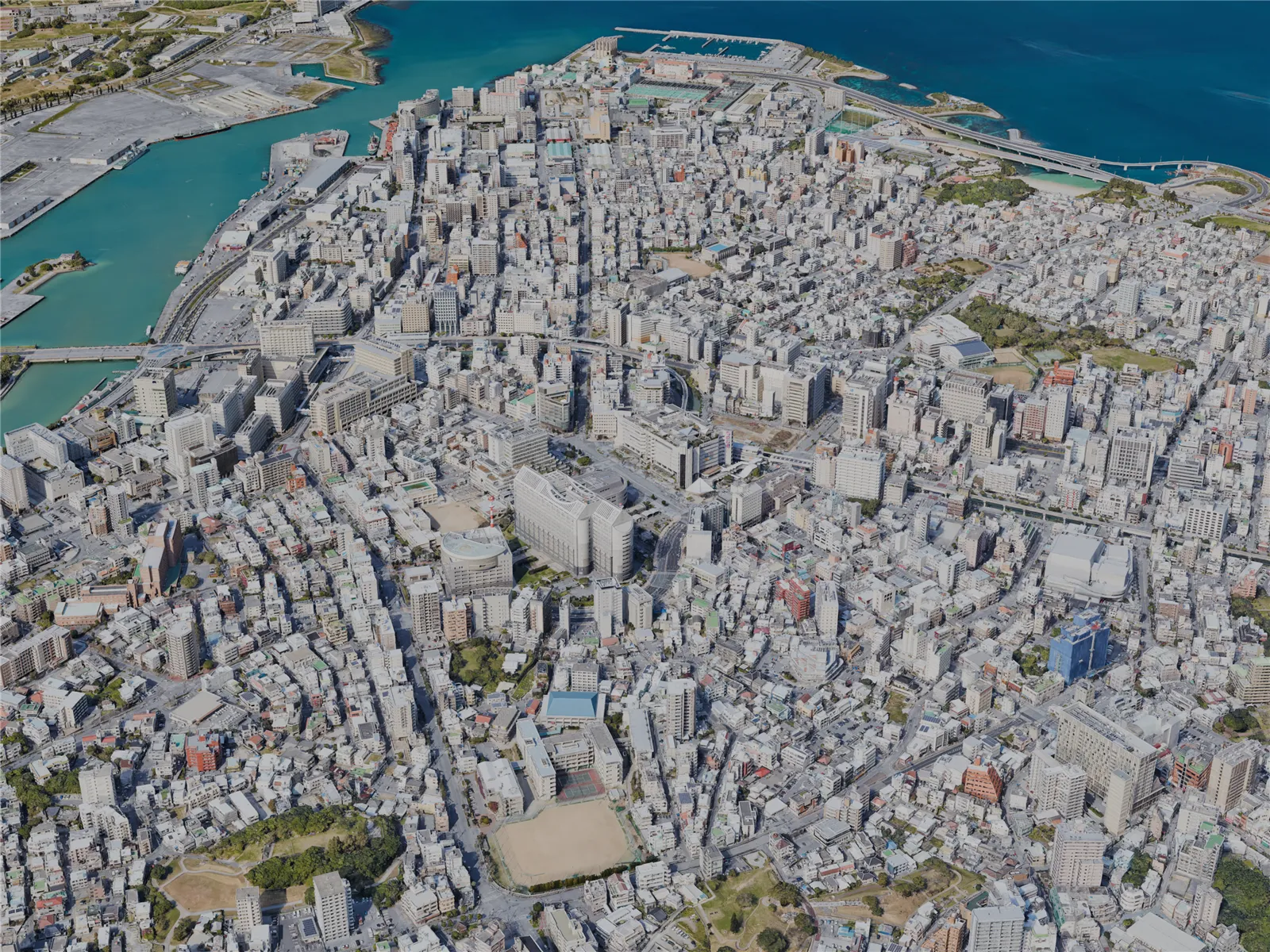 Naha City, Japan (2023) 3D Model main preview