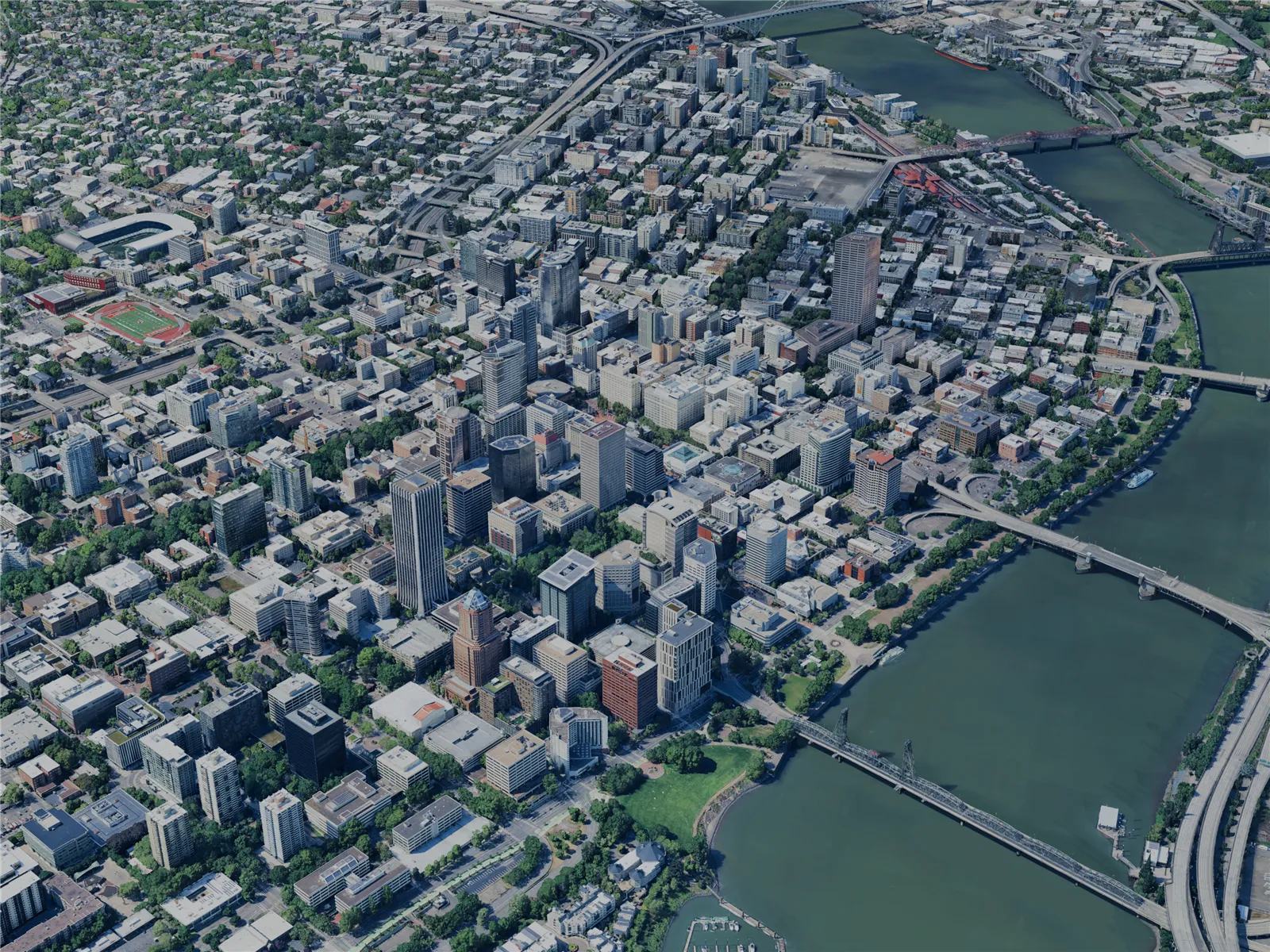 Portland City, OR, USA (2024) 3D Model main preview