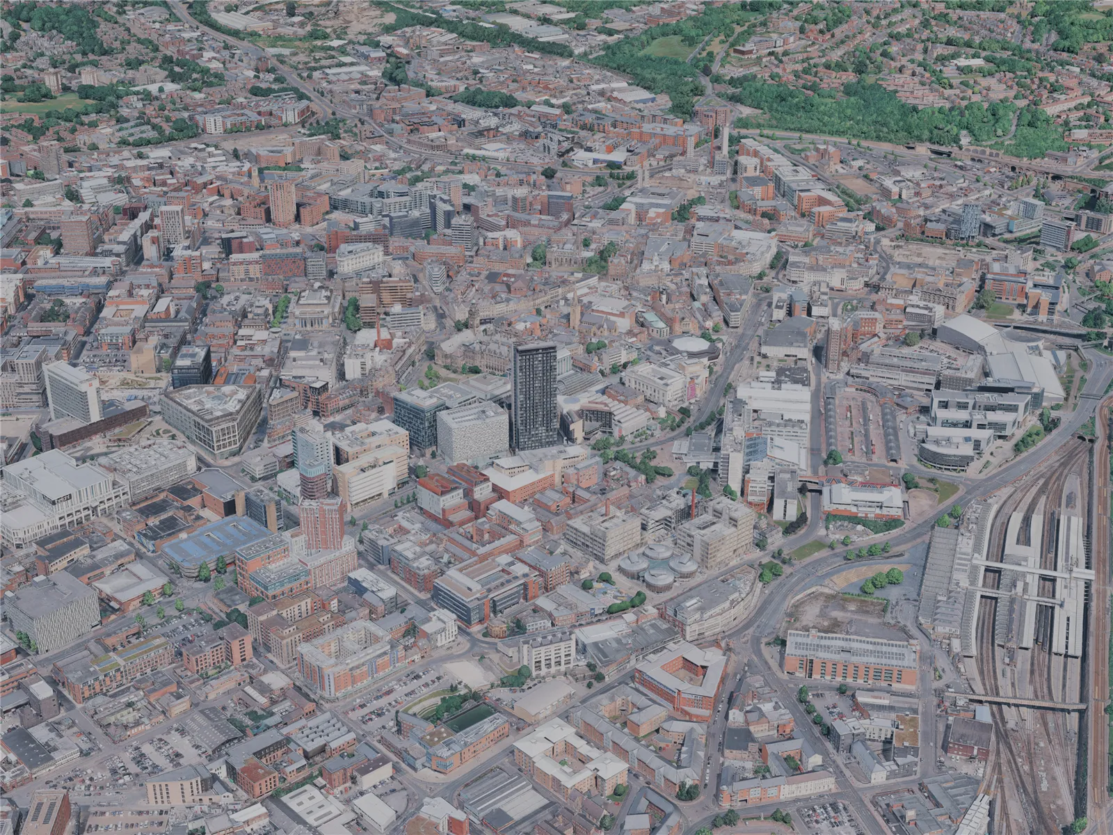 Sheffield City, UK (2023) 3D Model main preview