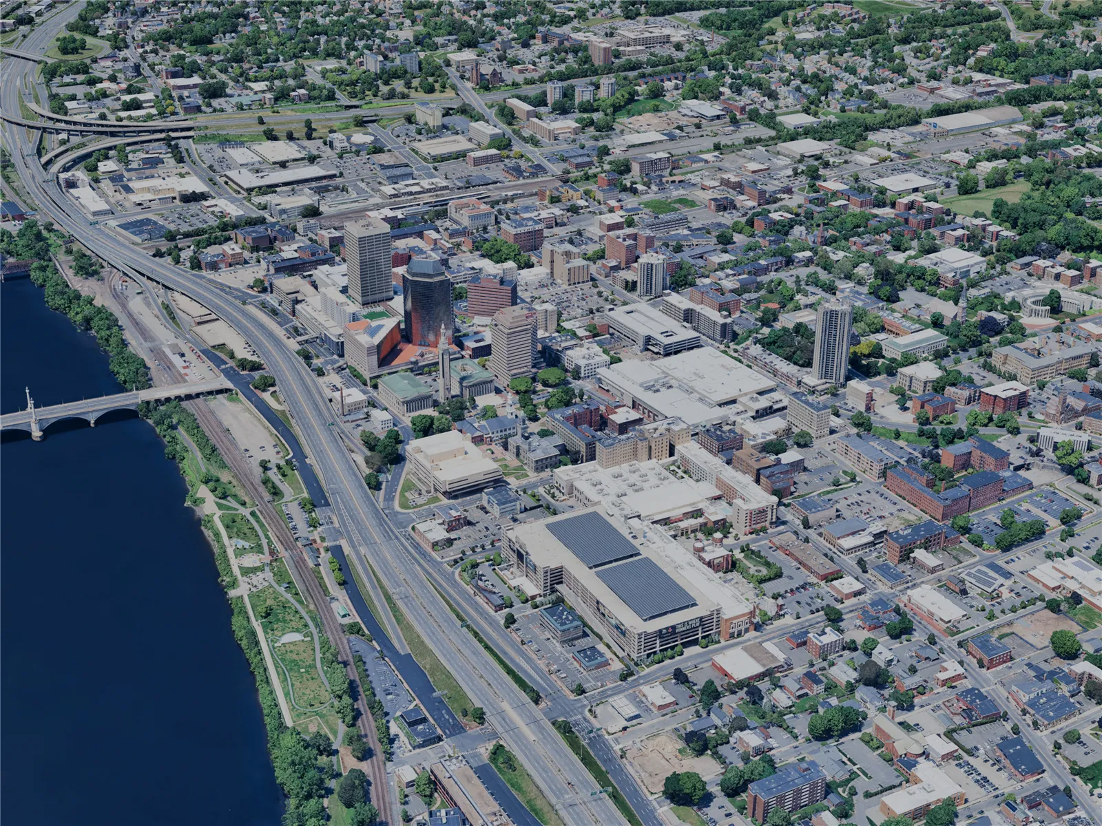 Springfield City, MA, USA (2024) 3D Model main preview