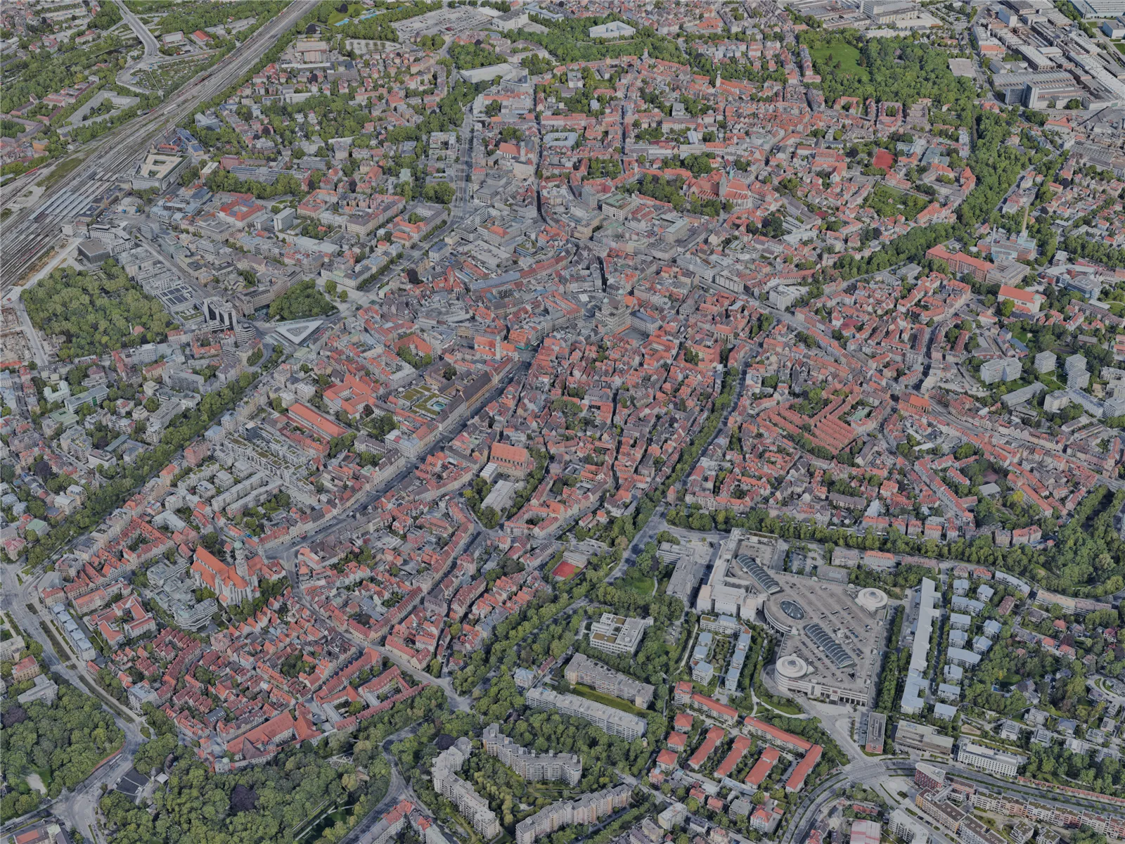 Augsburg City, Germany (2023) 3D Model main preview