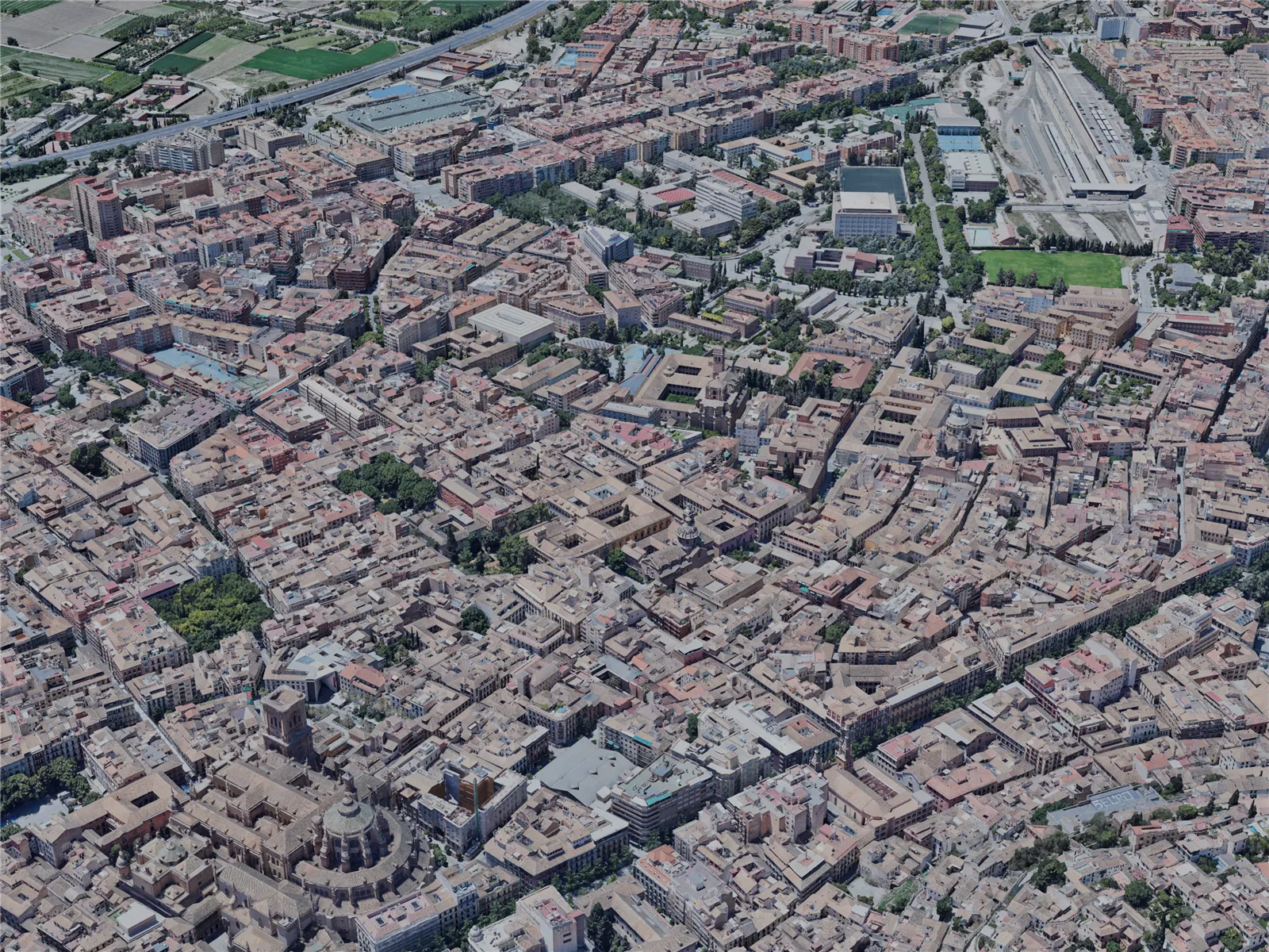 Granada City, Spain (2023) 3D Model main preview