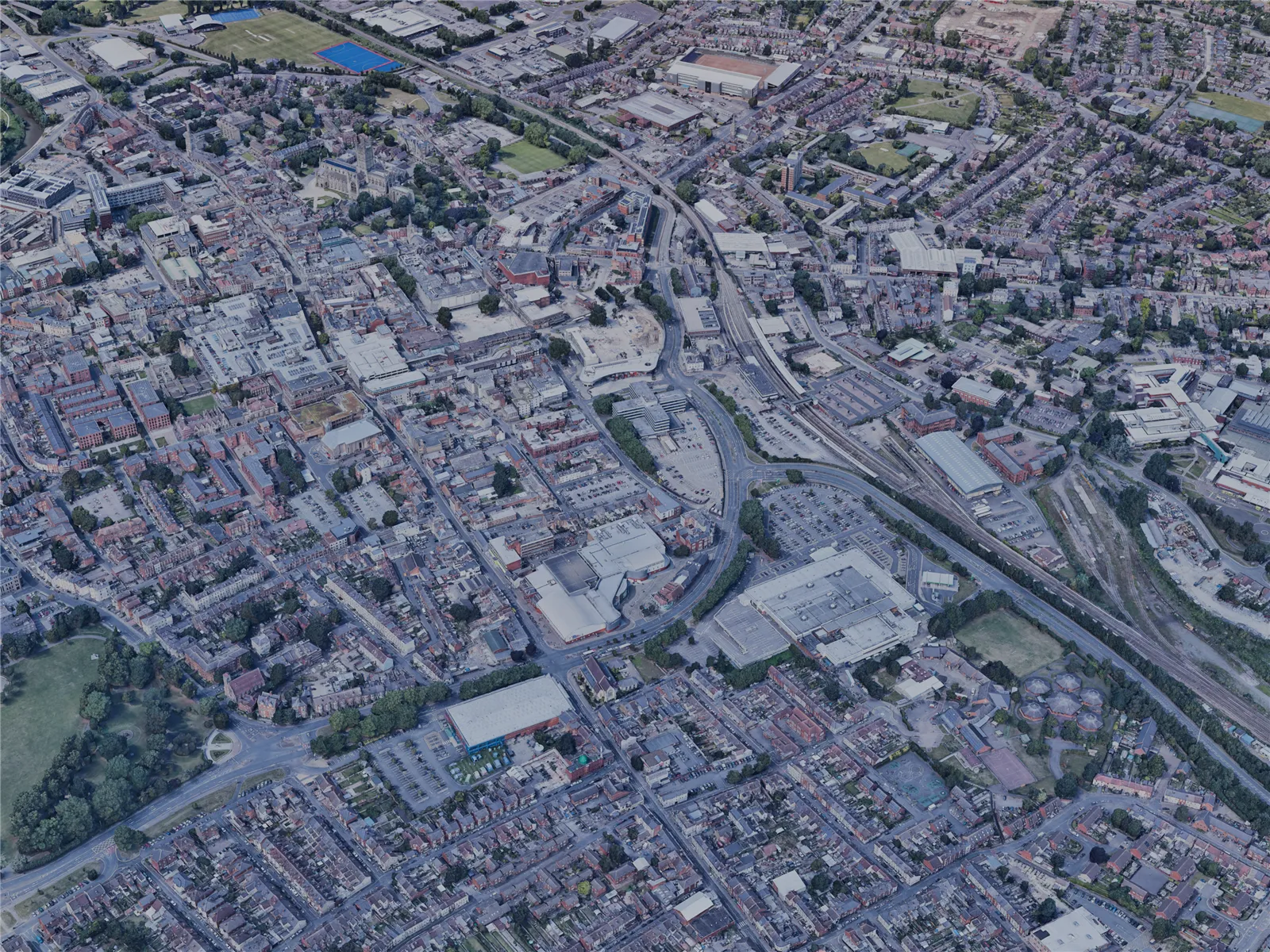 Gloucester City, UK (2021) 3D Model main preview