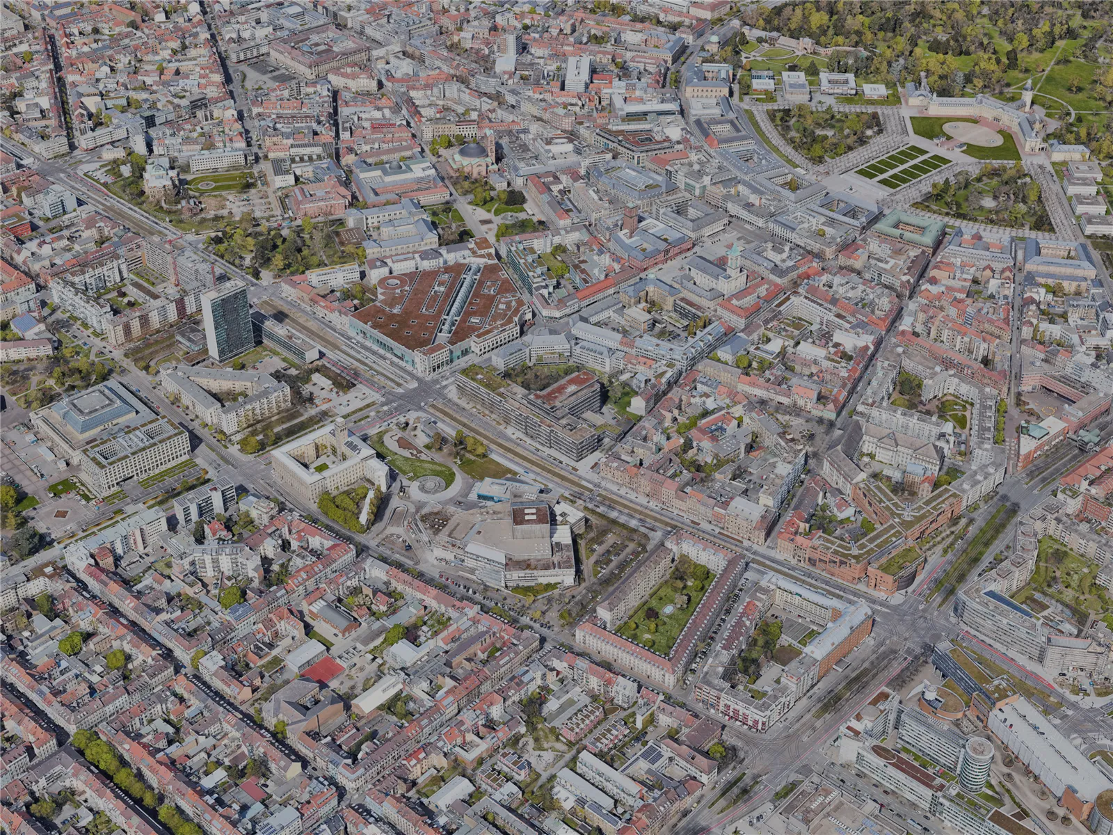 Karlsruhe City, Germany (2022) 3D Model main preview