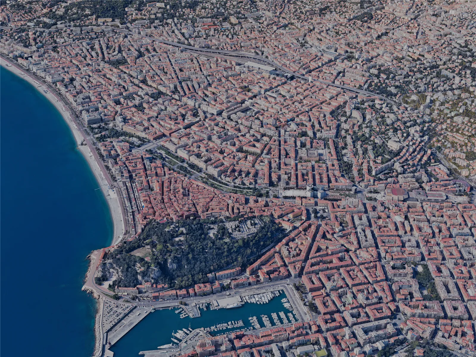 Nice City, France (2024) 3D Model main preview